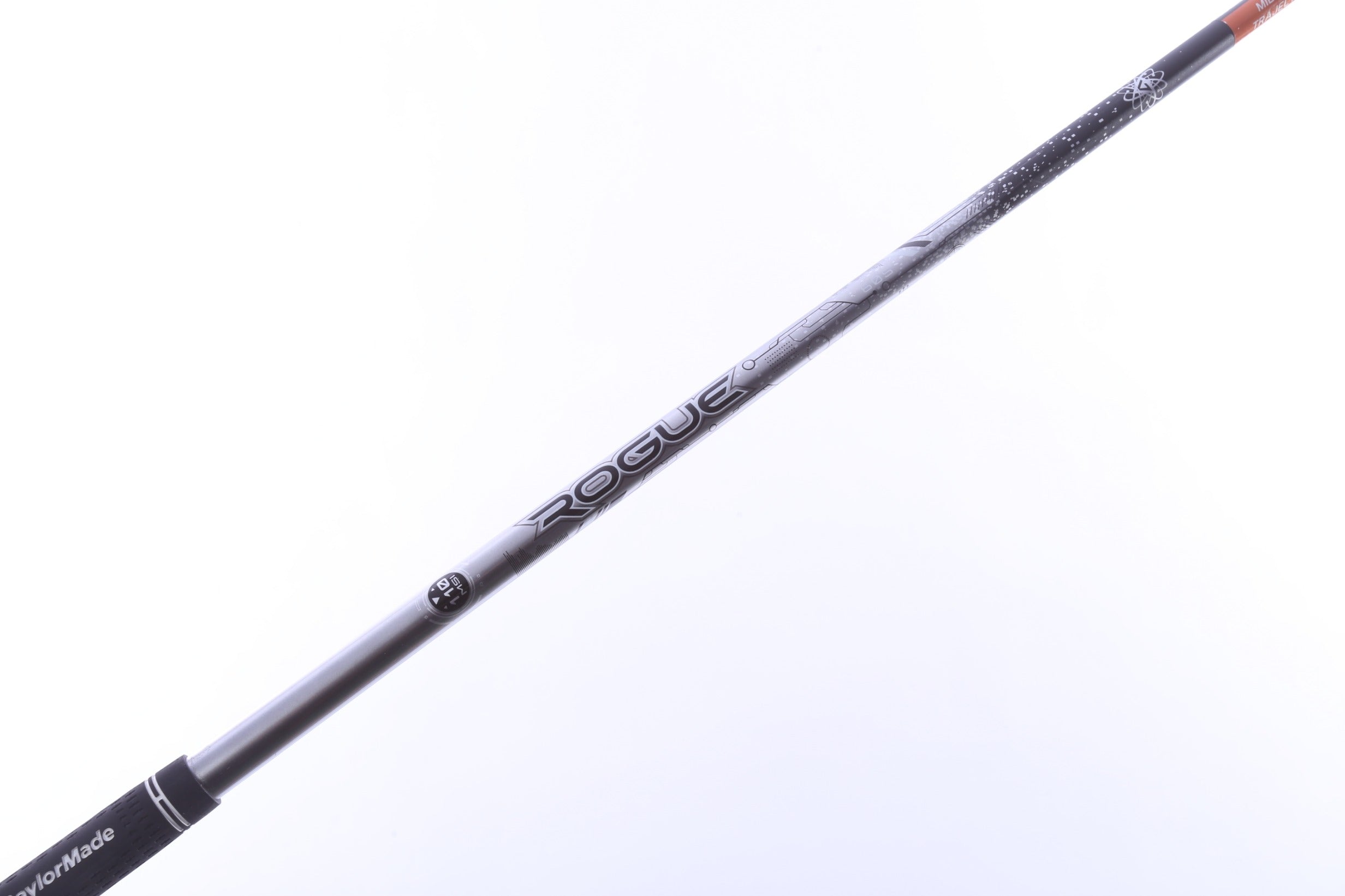 Used Aldila Rogue Silver 110 MSI 2nd Gen Driver Shaft Stiff Flex Graphite - 44.5 in - TaylorMade M Adapter-Next Round