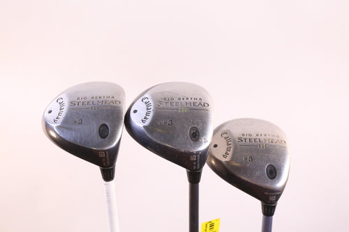 Wholesale Lot of 25 Callaway Big Bertha Steelhead III Fairway Woods-Next Round