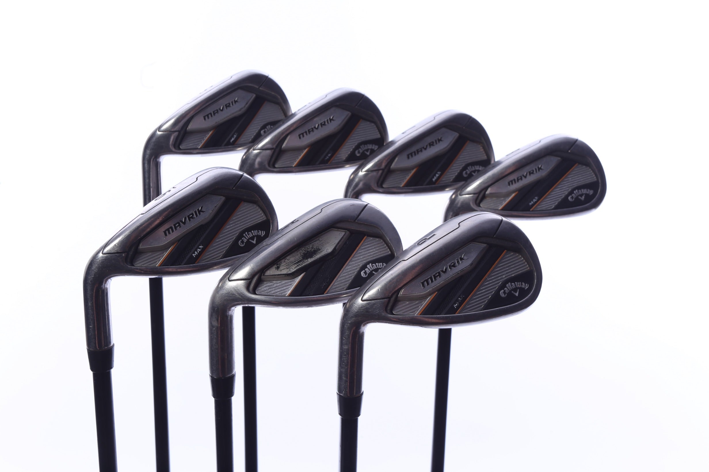 Used Callaway Mavrik Max Iron Set - Left-Handed - 5-PW, AW - Seniors Flex