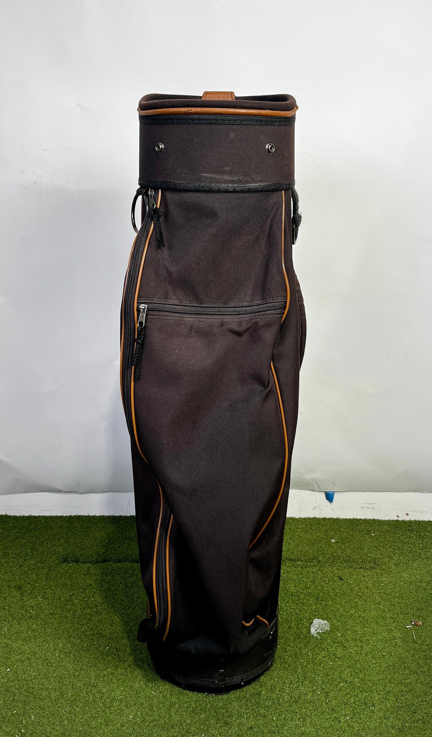 Pro Select Golf Bag - 10 Dividers 3 Pockets- Brown and Tan-Next Round