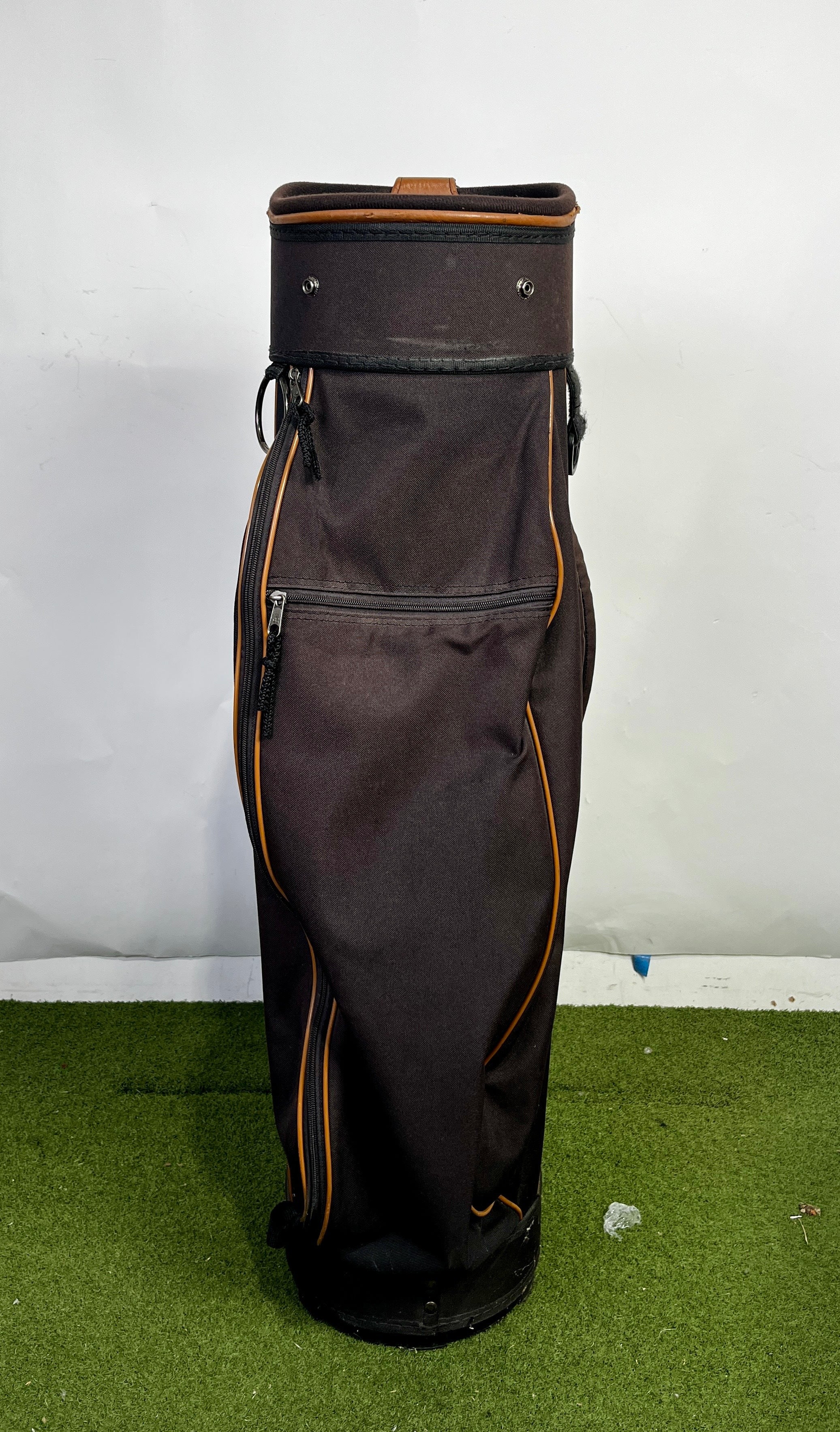 Pro Select Golf Bag - 10 Dividers 3 Pockets- Brown and Tan-Next Round