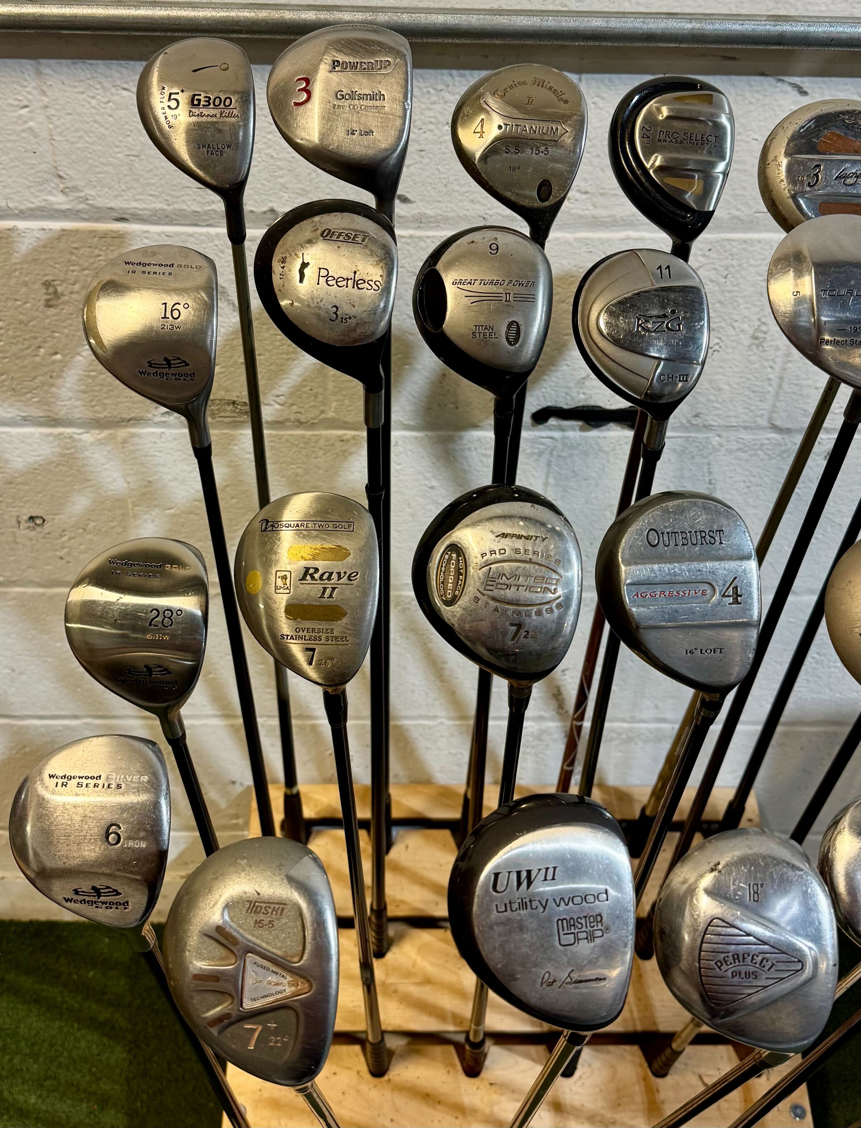 Wholesale Lot of 40 Golf Clubs - Assorted Fairway Woods-Next Round