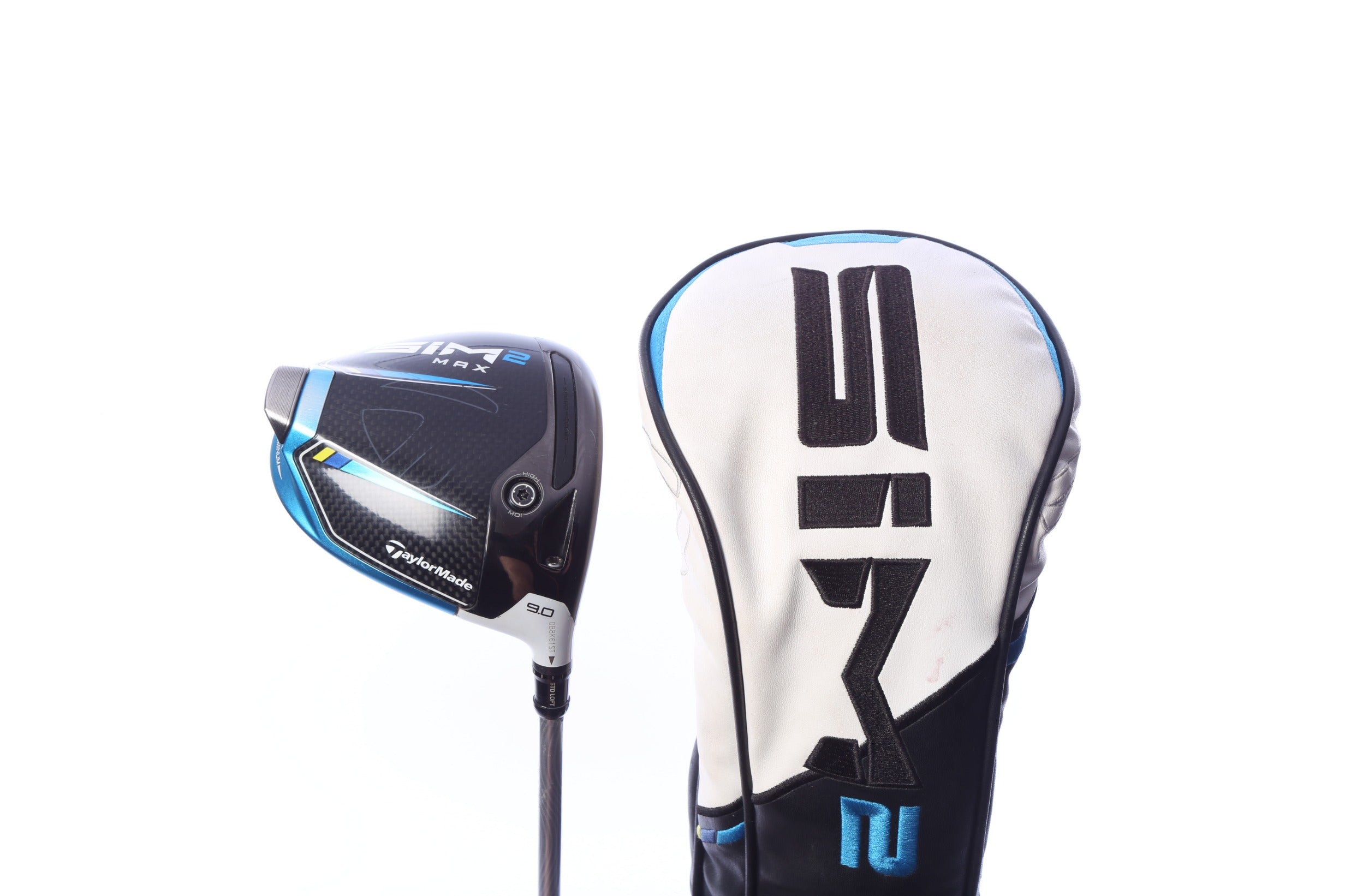 Used TaylorMade SIM2 MAX Driver - 9 Degrees - Stiff Flex Fujikura Even Flow - Right-Handed