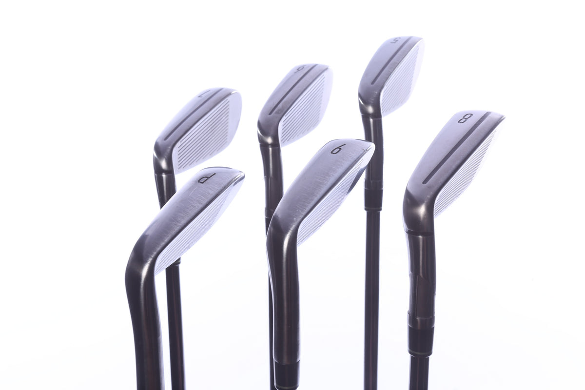 Used TaylorMade Qi Gunmetal Iron Set - Right-Handed - 5-PW - Extra Stiff Flex