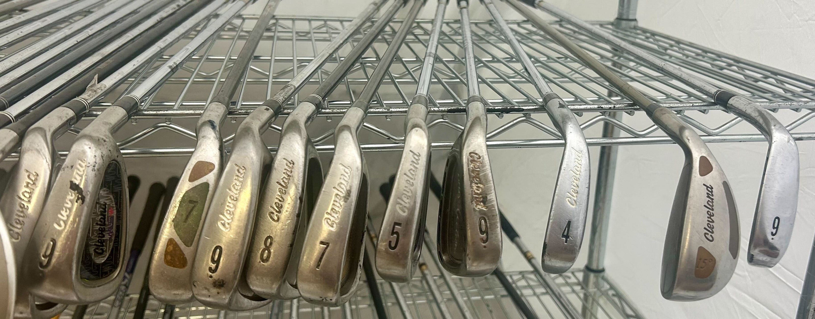 Wholesale Lot of 50 Golf Clubs - Right and Left-Handed - Cleveland Mixed Irons-Next Round