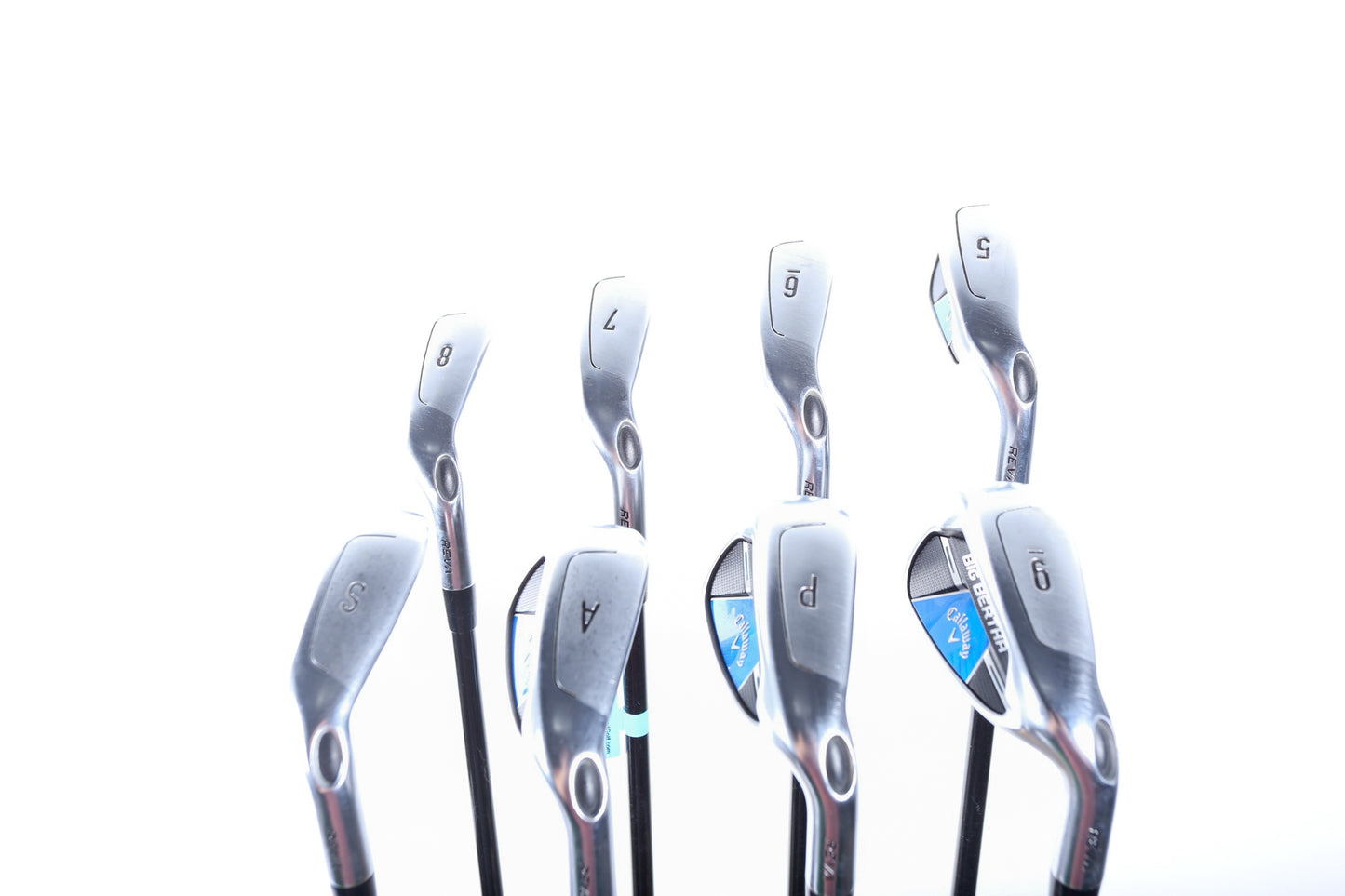 Used Callaway Big Bertha REVA Iron Set - Right-Handed - 5-PW, AW, SW - Regular Flex-Next Round