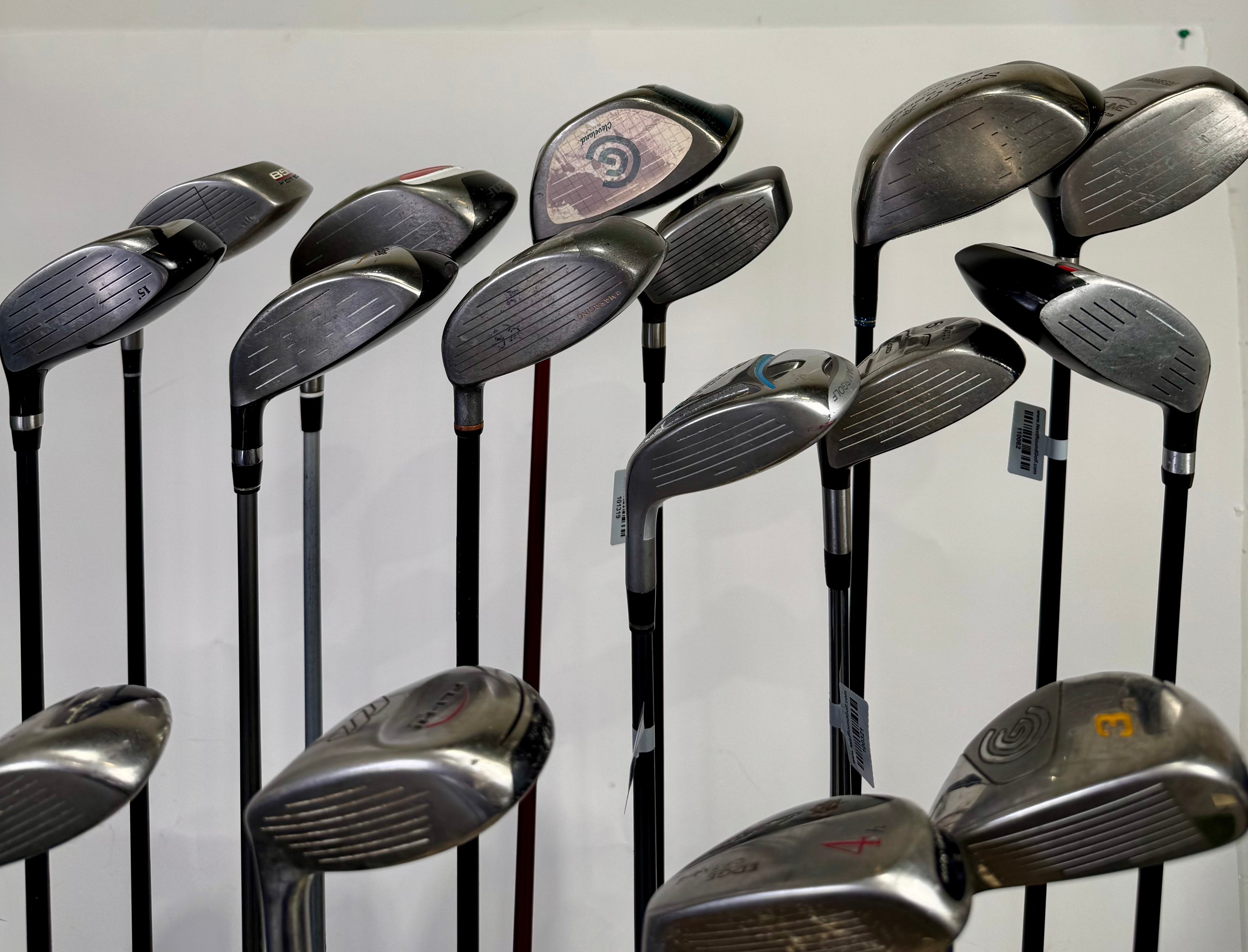 Wholesale Lot of 24 Drivers, Fairway Woods, and Hybrids. Assorted Brands.-Next Round