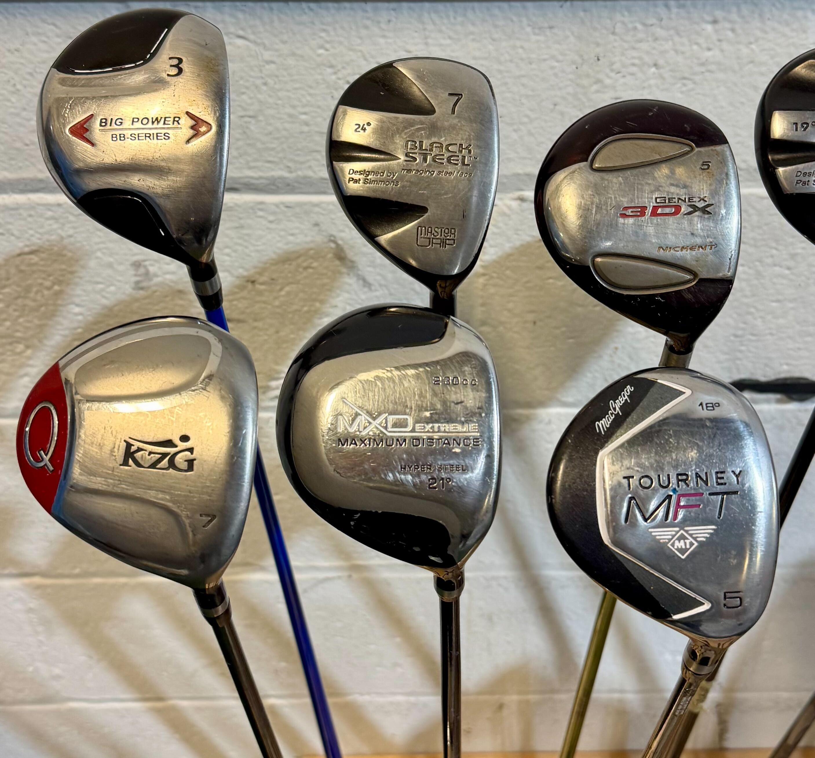 Wholesale Lot of 35 Golf Clubs - Assorted Fairway Woods