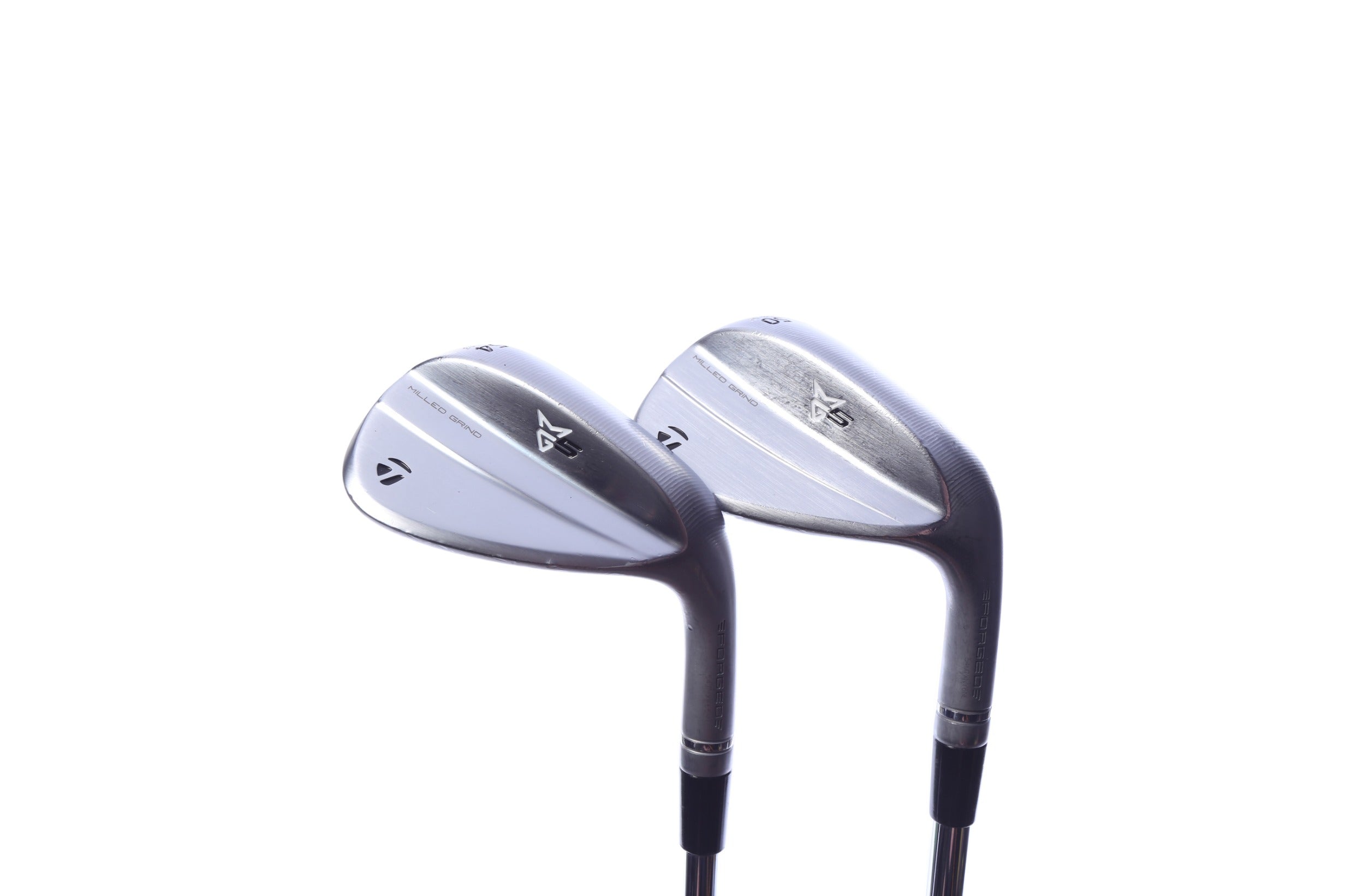 Used TaylorMade Milled Grind 5 Satin Chrome Wedge Set - Right-Handed - 50*, 54* - Wedge Flex