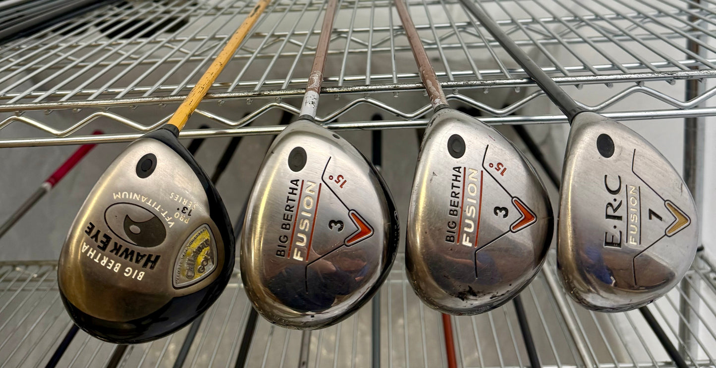 Wholesale Lot of 30 Golf Clubs - Callaway Fairway Woods-Next Round