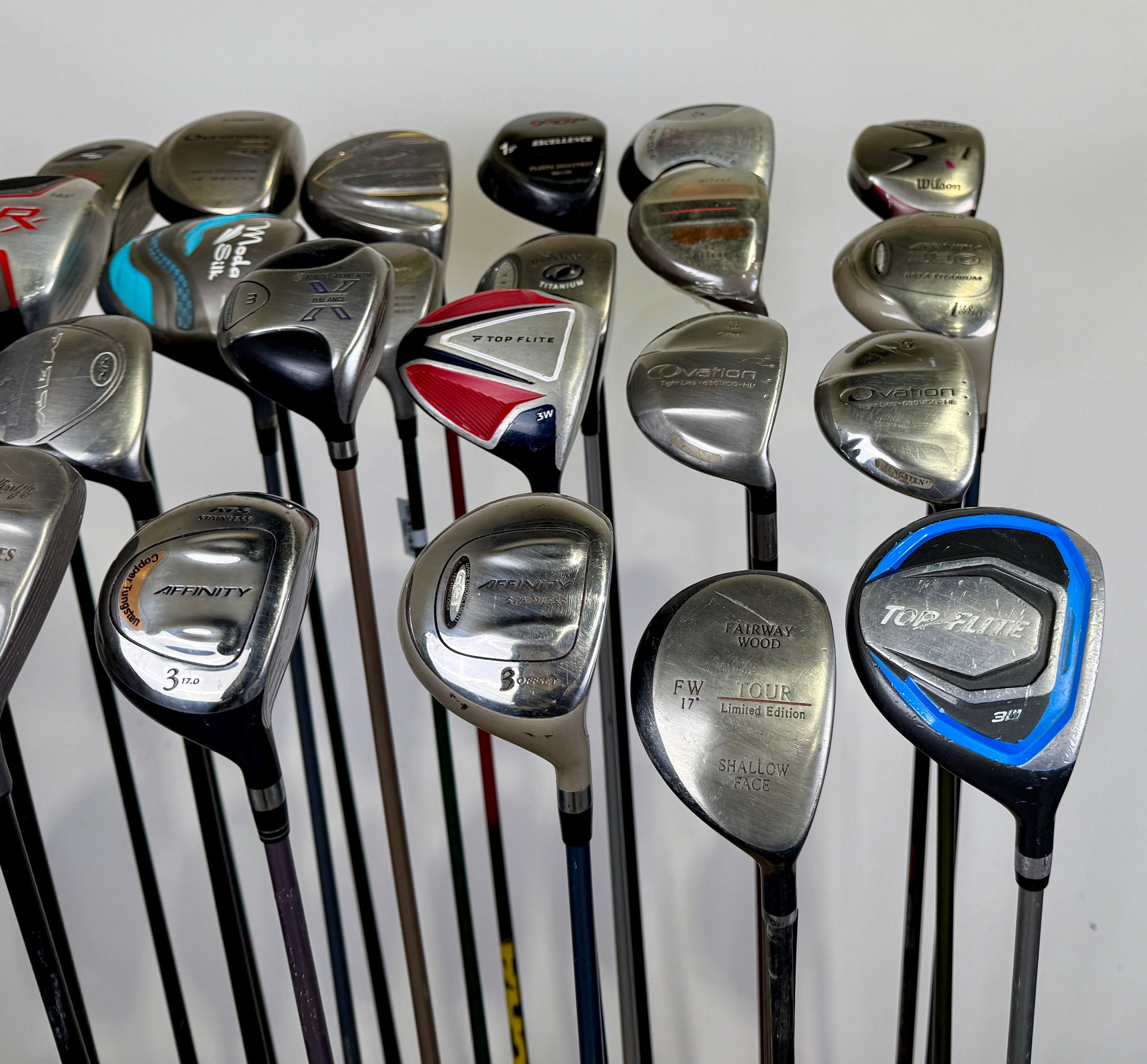 Wholesale Lot of 24 Golf Clubs - Drivers and Fairway Woods Assorted-Next Round