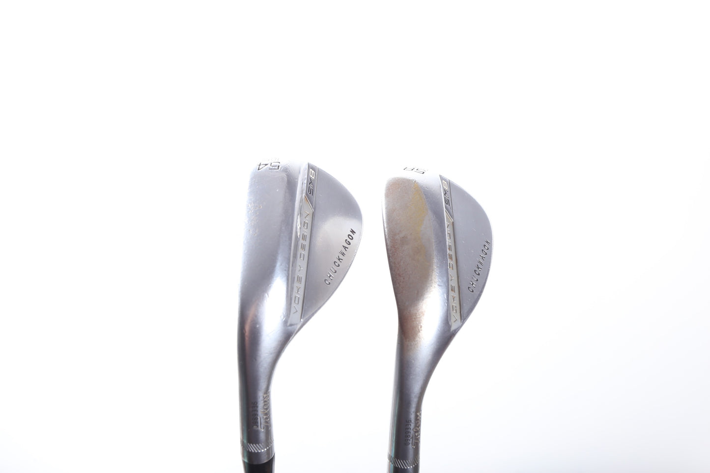 Used Titleist Vokey SM8 Tour Chrome Wedge Set - Left-Handed - 54*, 58* - Wedge Flex-Next Round