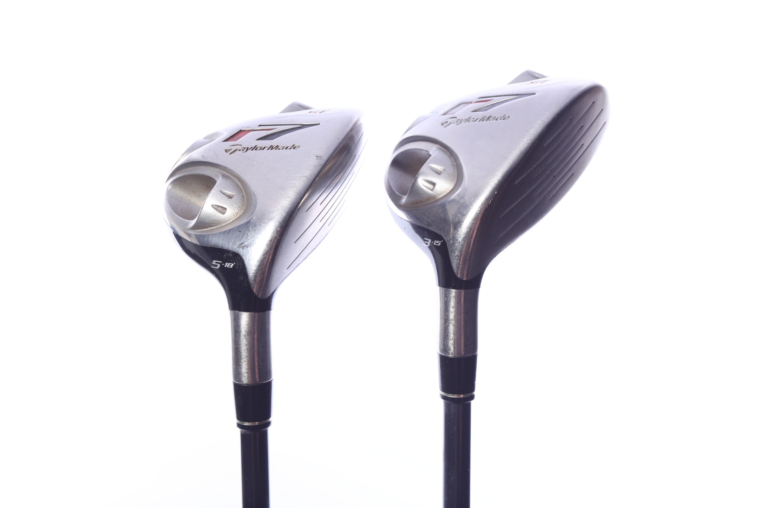 Used TaylorMade r7 Steel Wood Set - Right-Handed - 3W, 5W - Stiff Flex