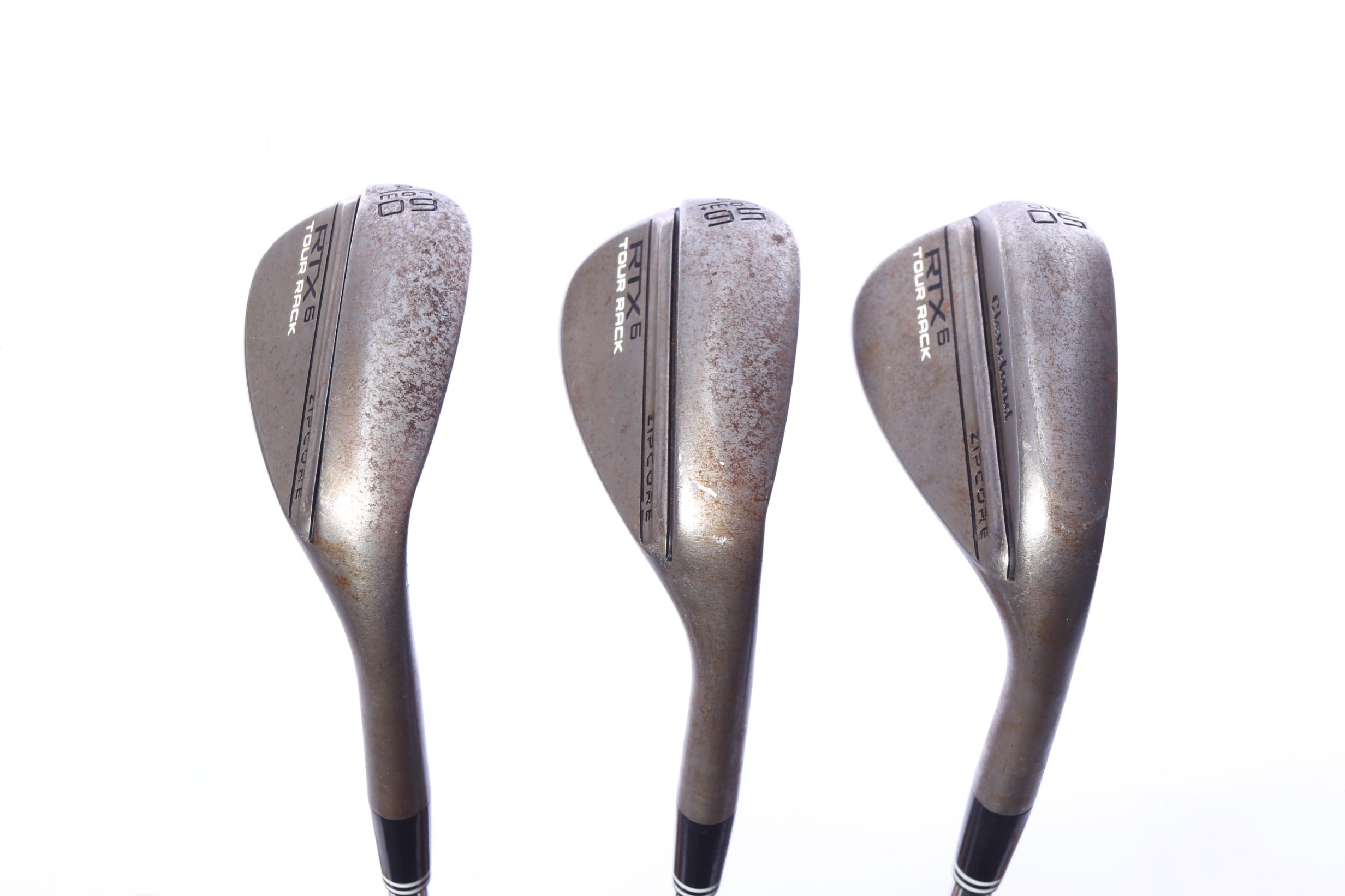 Used Cleveland RTX 6 ZipCore Tour Rack Wedge Set - Right-Handed - 50*, 56*, 60* - Extra Stiff Flex