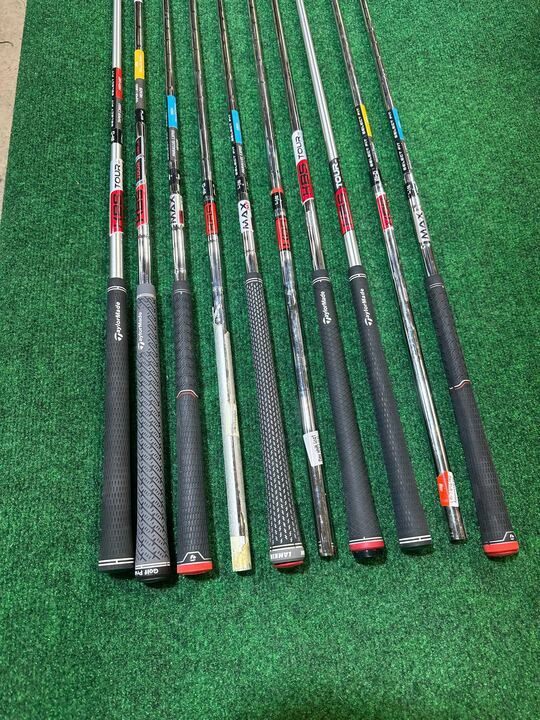 Wholesale Lot of 10 KBS Fitting Club Shafts with TaylorMade Adaptors-Next Round