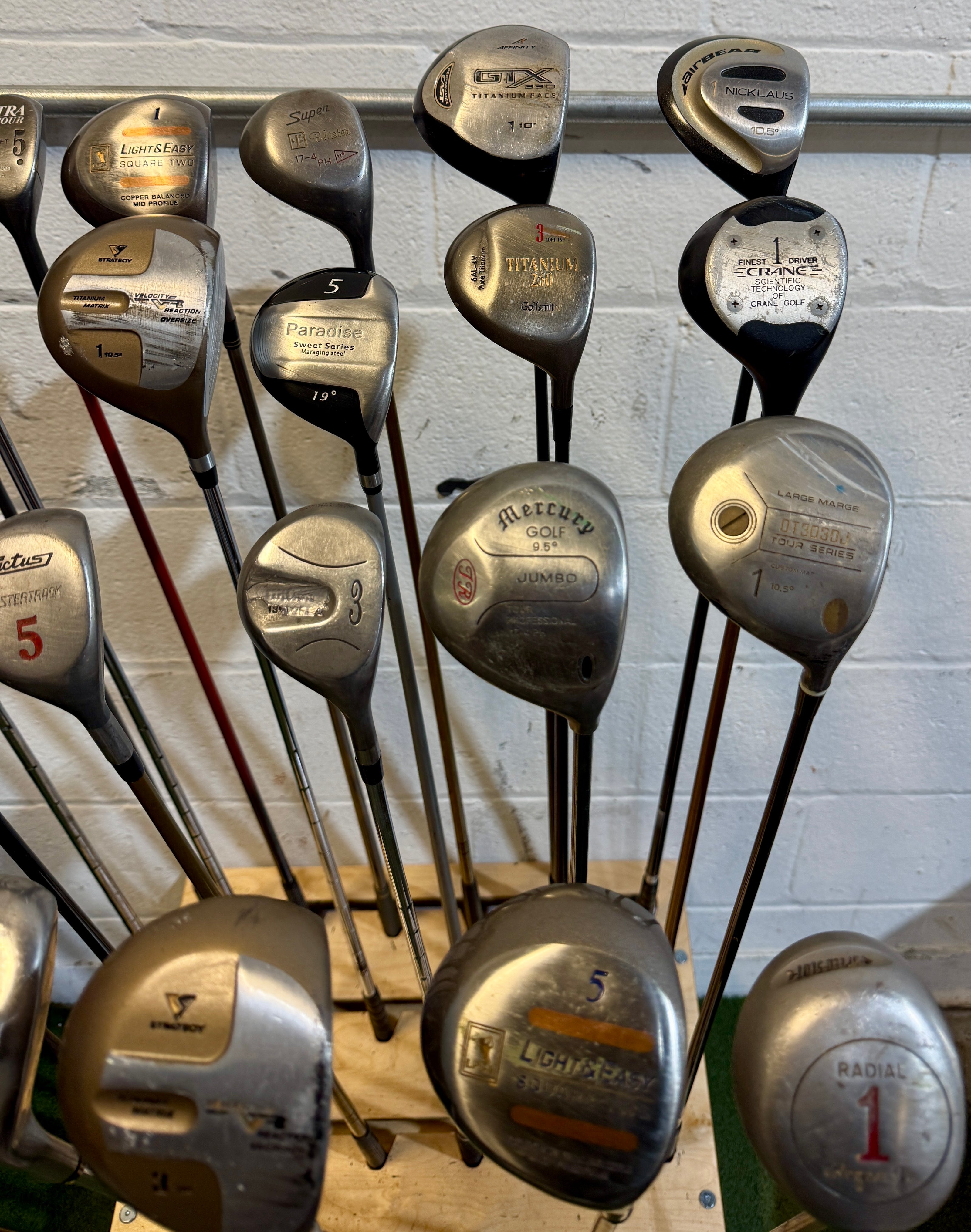 Wholesale Lot of 45 Golf Clubs - Assorted Fairway Woods - RH/LH - Mixed Flexes-Next Round