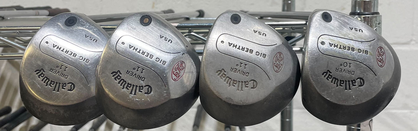 Wholesale Lot of 30 Golf Clubs - Callaway Big Bertha S2H2 Drivers-Next Round