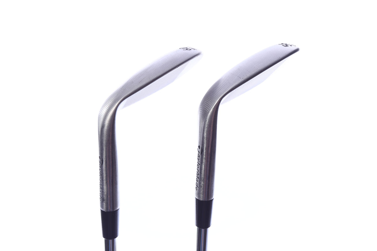 Used TaylorMade Milled Grind Chrome Wedge Set - Right-Handed - 56*, 60* - Wedge Flex