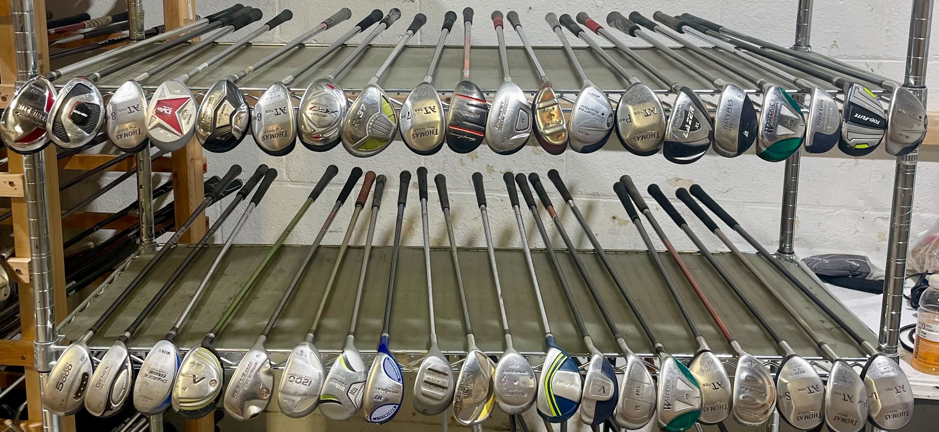 Wholesale Lot of 40 Golf Clubs - Assorted Hybrids-Next Round