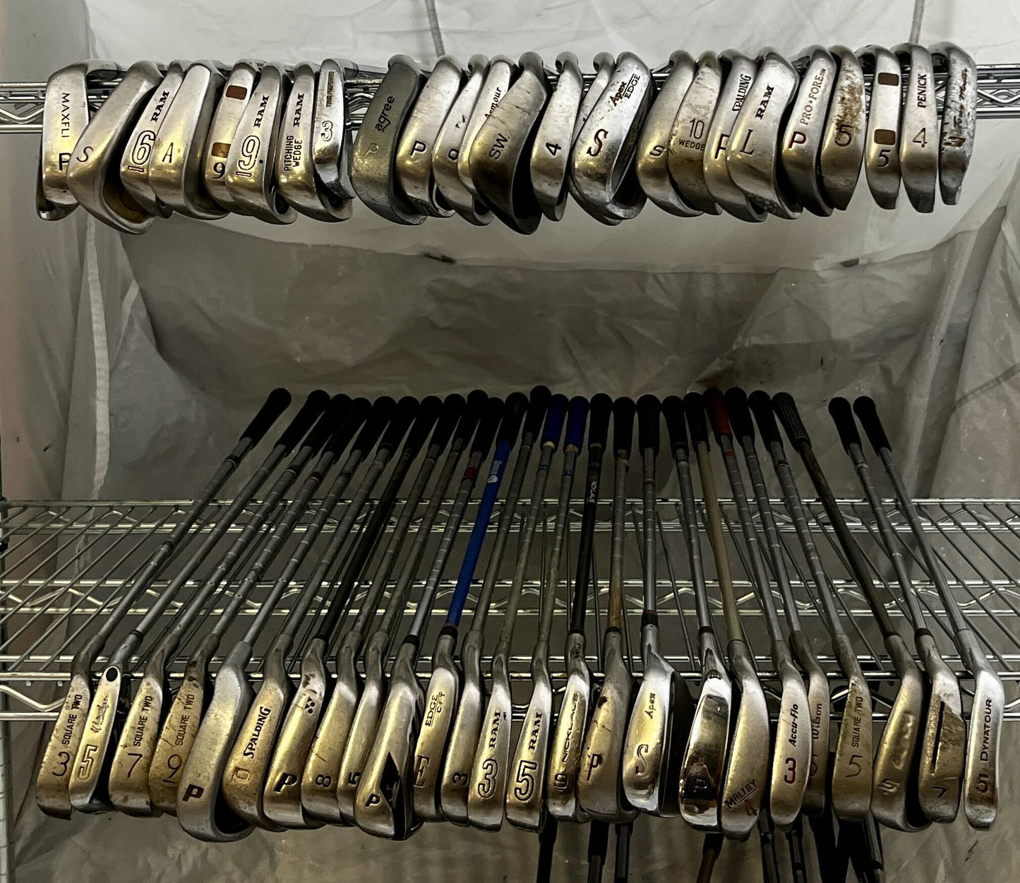 Wholesale Lot of 50 Golf Clubs - Assorted Irons and wedges-Next Round