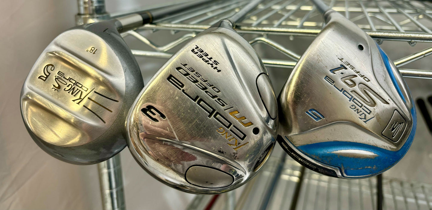 Wholesale Lot of 40 Golf Clubs - Cobra Fairway Woods - Speed Offset, SZ and SS-Next Round