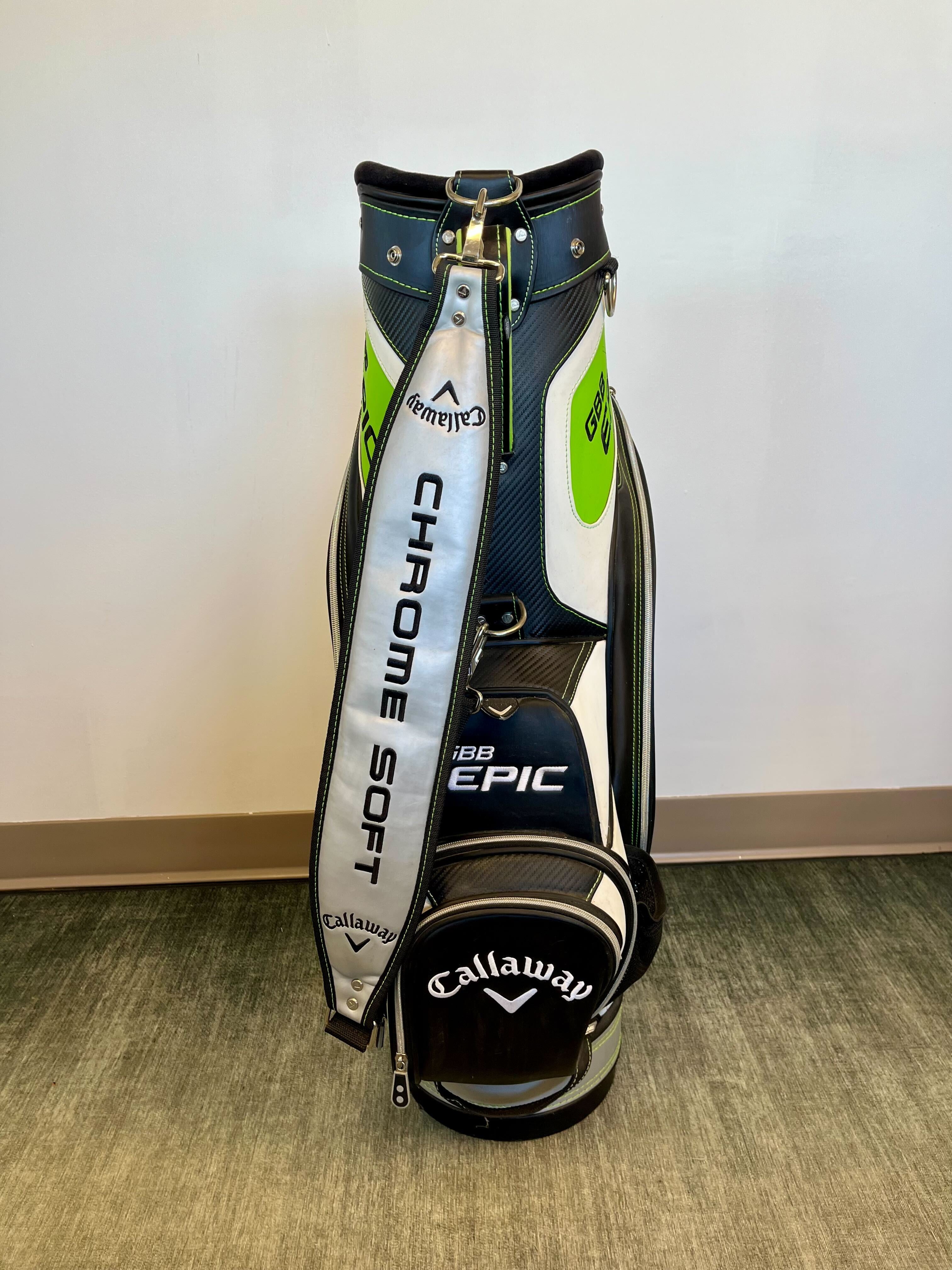 Callaway GBB Epic Staff Cart Bag 3 Dividers/7 pockets w/ Strap and Rain Cover-Next Round