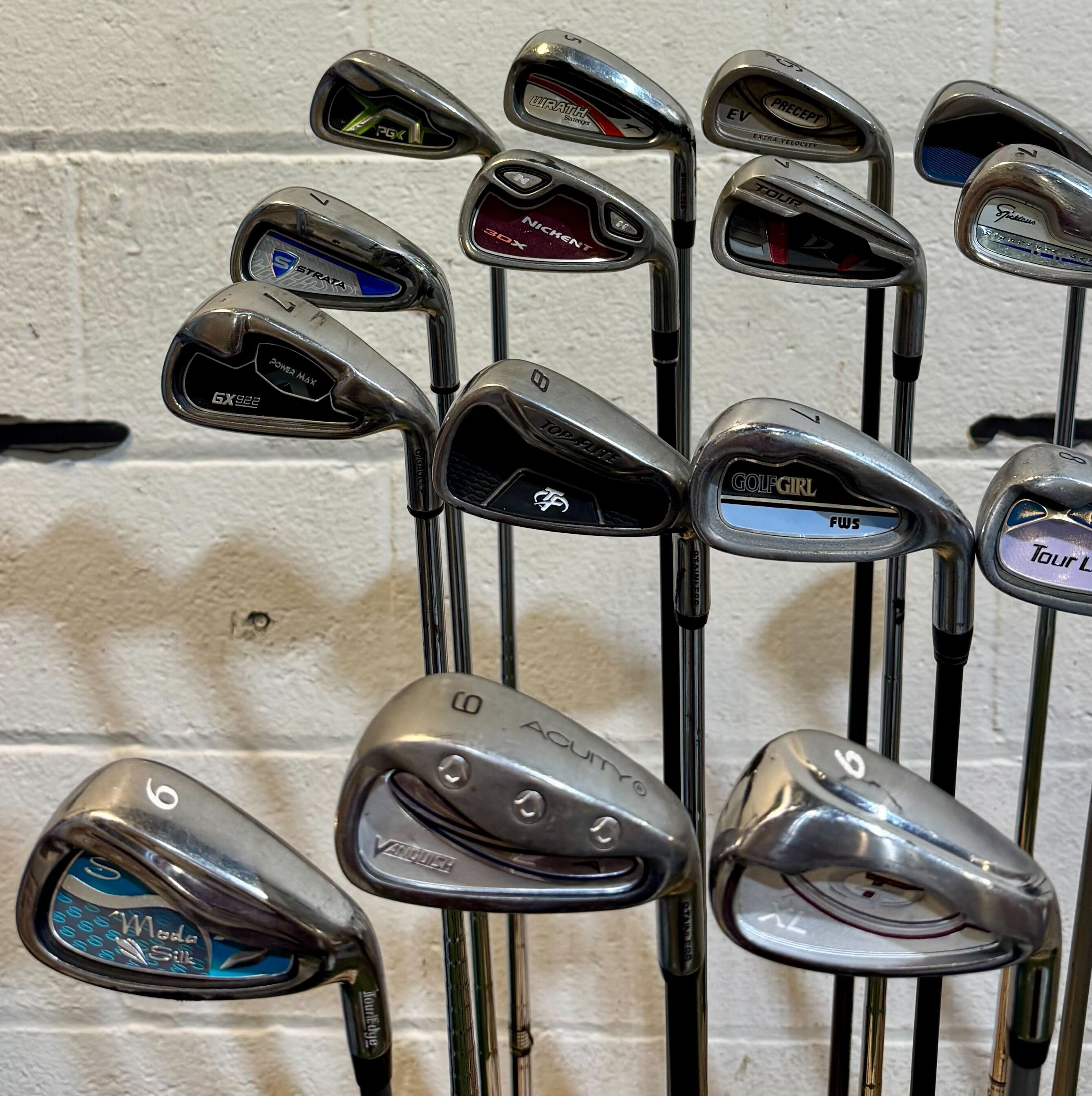 Wholesale Lot of 45 Golf Clubs - Assorted Single Irons-Next Round