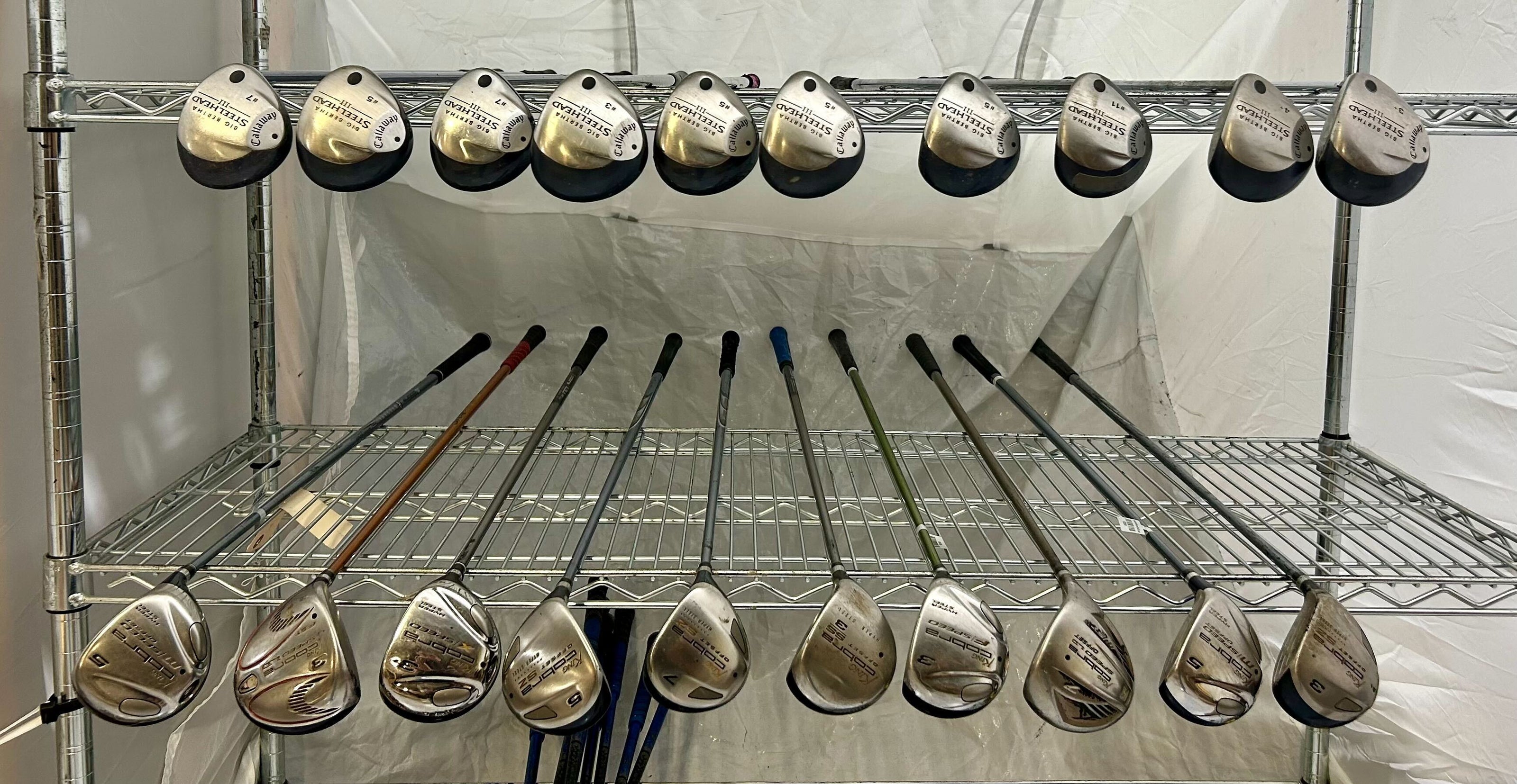 Wholesale Lot of 20 Golf Clubs - Callaway and Cobra Fairway Woods-Next Round