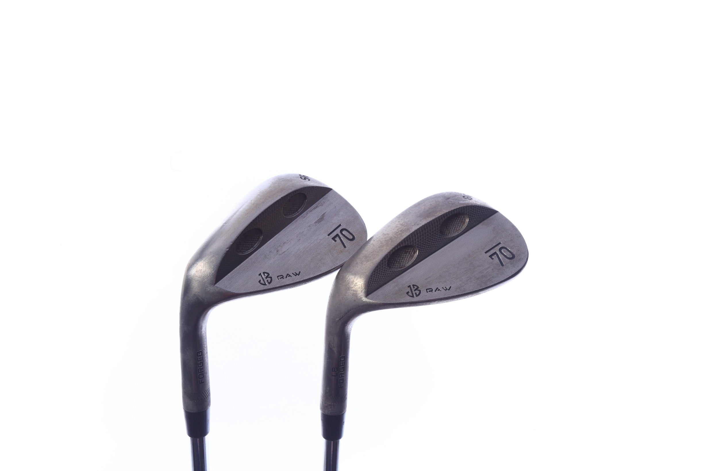 Used Sub 70 JB Raw Forged Wedge Set - Left-Handed - 56*, 60* - Stiff Flex-Next Round