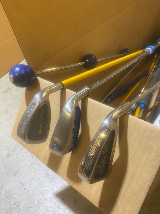 Wholesale Lot of 25 Training Aids. Swing Magic, Medicus, Blue Strike etc.-Next Round