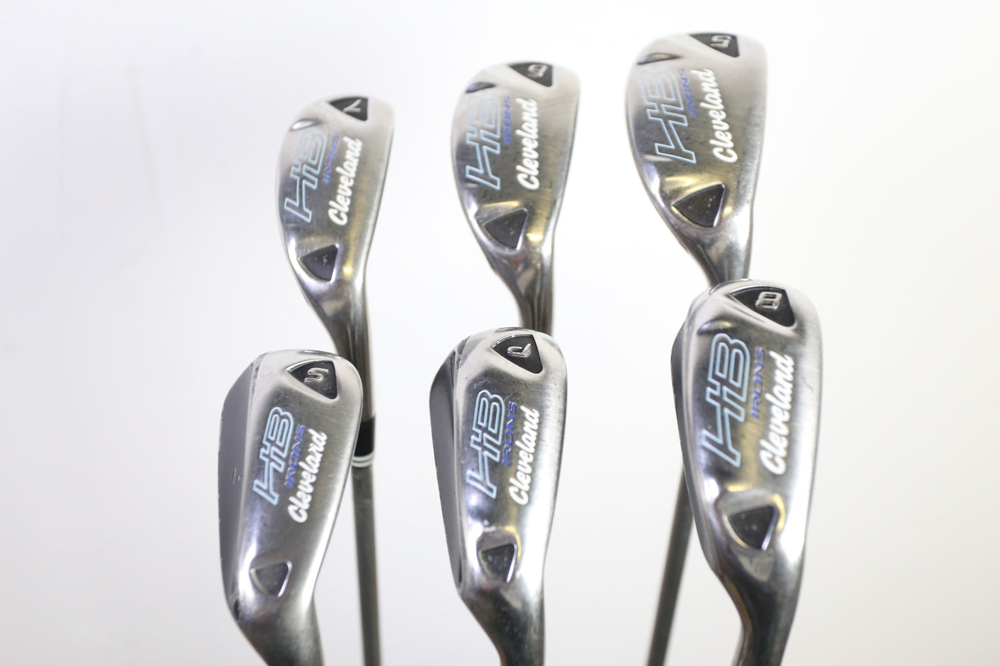 Used Cleveland Launcher HB Turbo Iron Set - Right-Handed - 5-8, PW, SW - Ladies Flex-Next Round