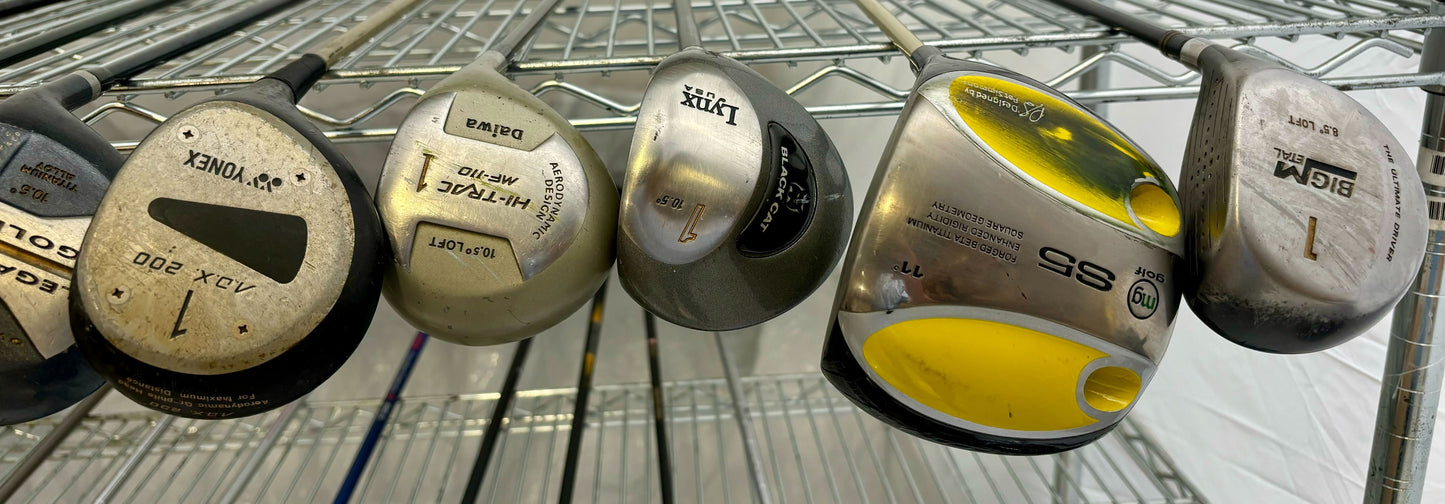 Wholesale Lot of 20 Golf Clubs - Assorted Drivers-Next Round
