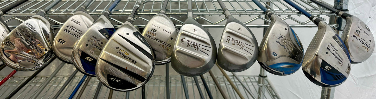 Wholesale Lot of 40 Golf Clubs - Cobra Fairway Woods - Speed Offset, SZ and SS-Next Round