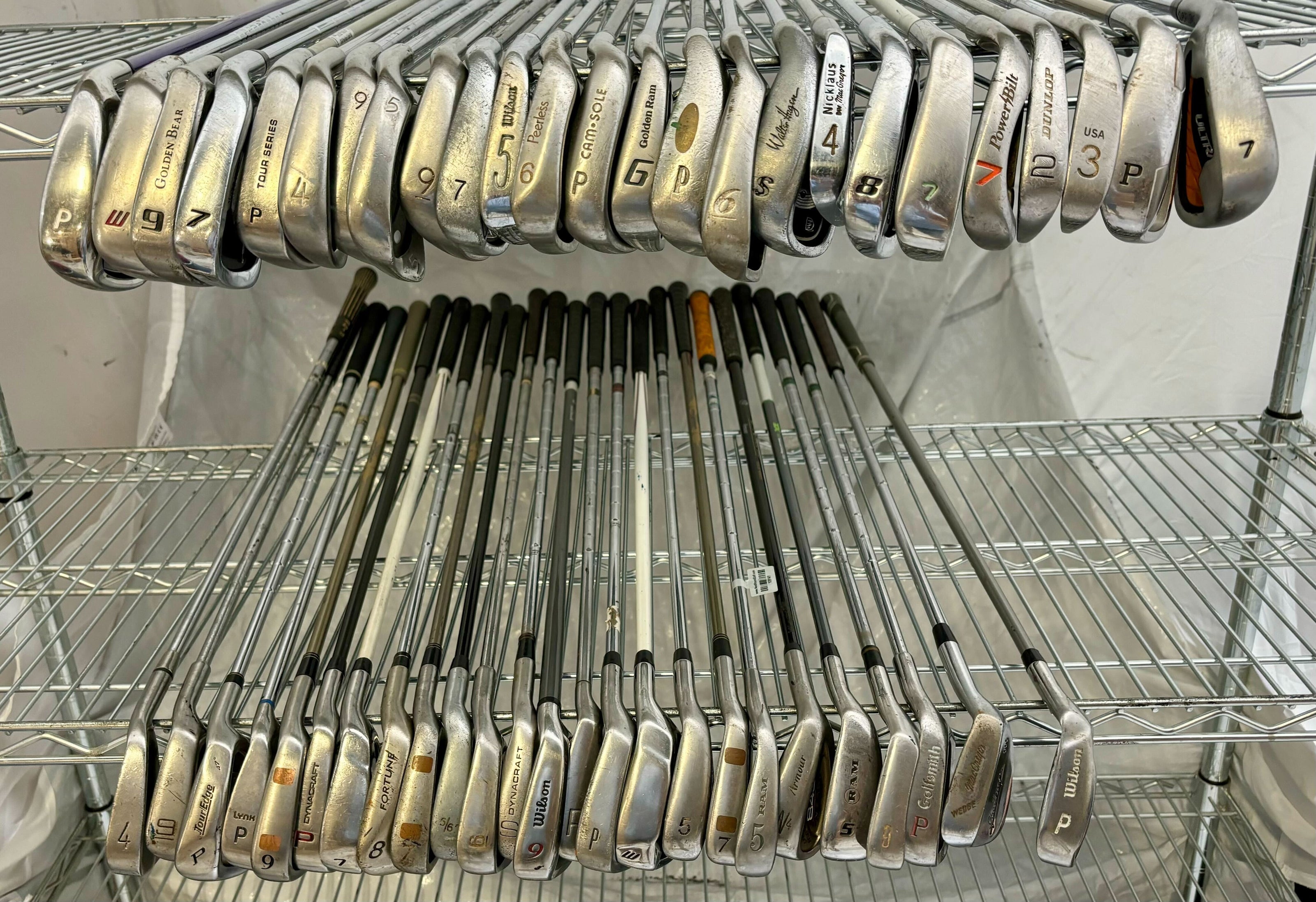 Wholesale Lot of 50 Golf Clubs - Assorted Irons and Wedges-Next Round