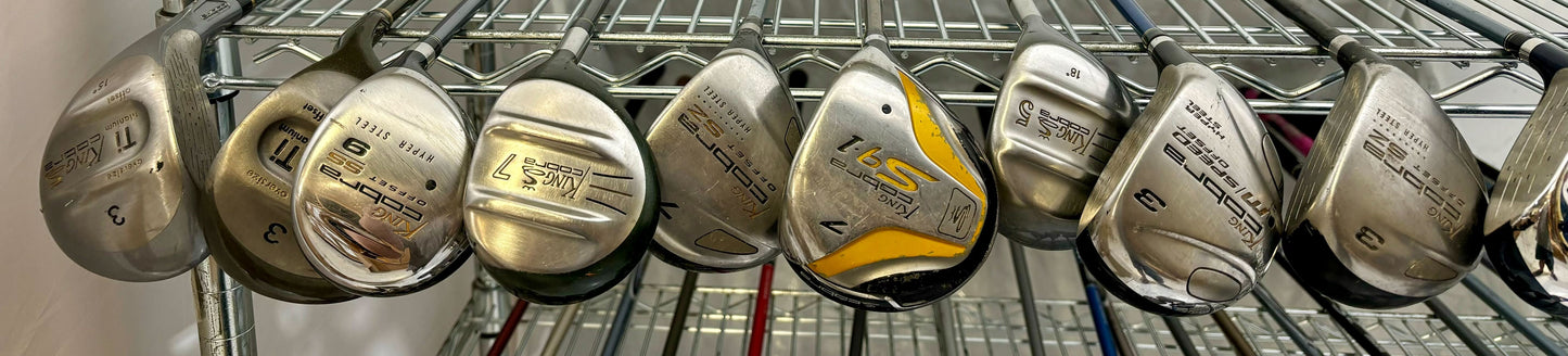 Wholesale Lot of 40 Golf Clubs - Cobra Fairway Woods - Speed Offset, SZ and SS-Next Round