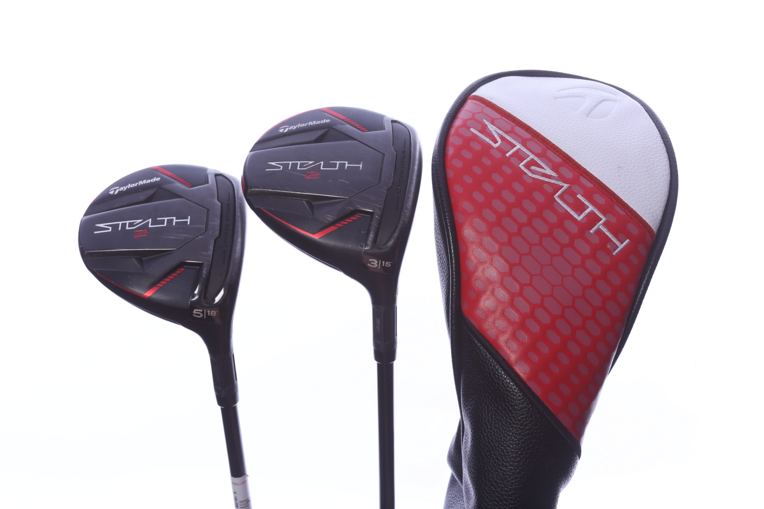 Used TaylorMade STEALTH 2 Wood Set - Right-Handed - 3W, 5W - Regular Flex