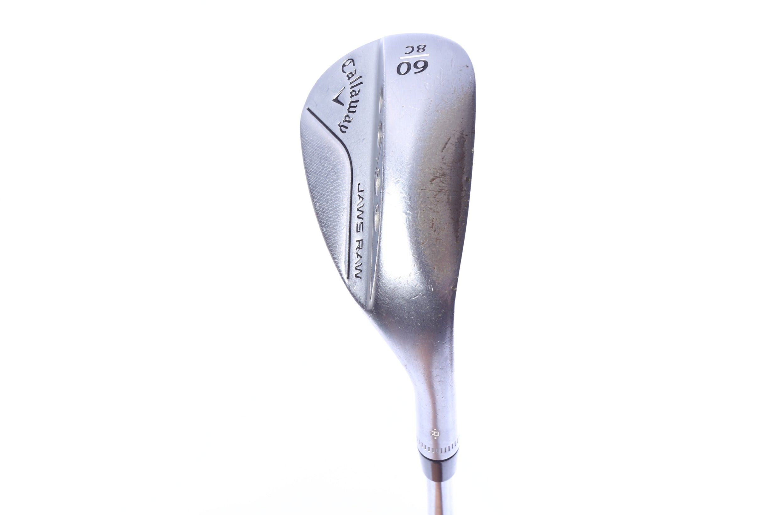 Used Callaway JAWS Raw Chrome Lob Wedge - Right-Handed - 60 Degrees - Wedge Flex