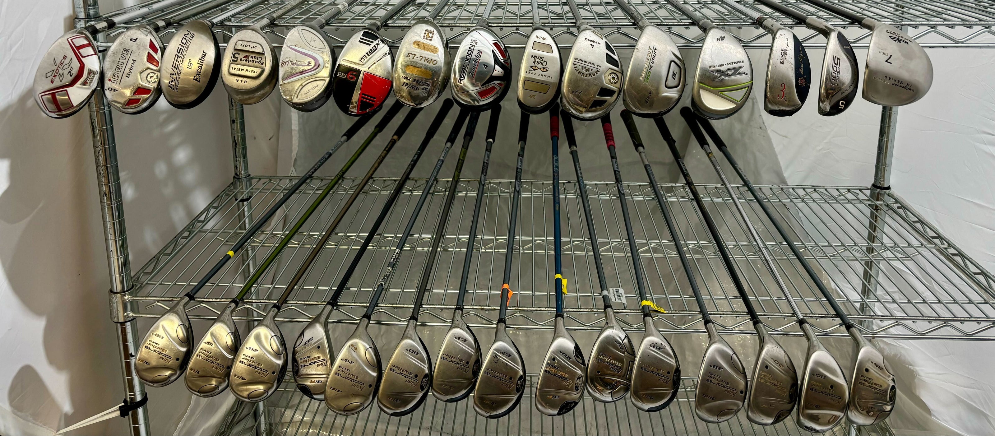 Wholesale Lot of 30 Golf Clubs - Cobra Bafflers - i Drive - Left/Right Handed-Next Round