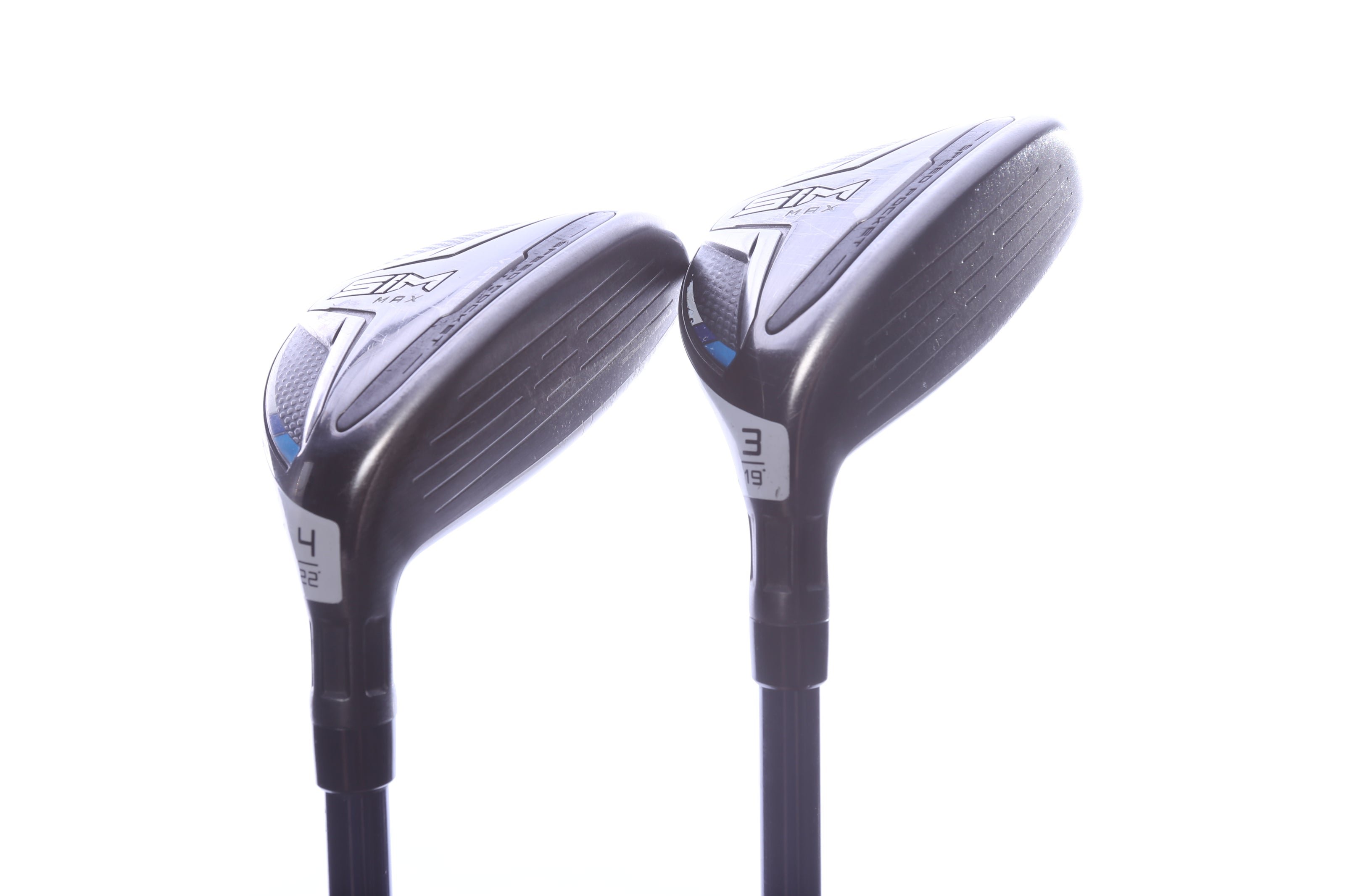 Used TaylorMade SIM MAX Hybrid Set - Right-Handed - 3H, 4H - Stiff Flex