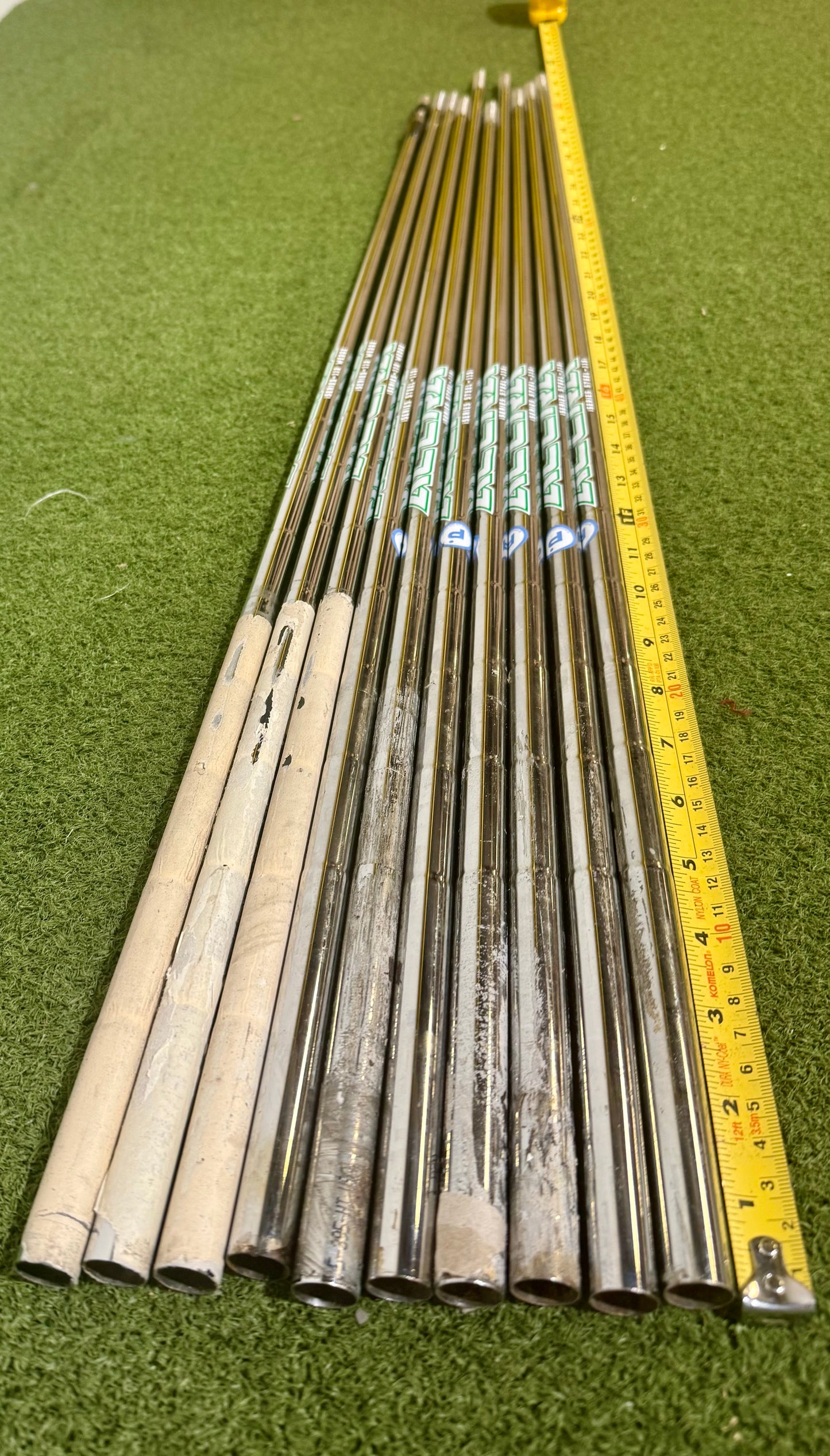 Wholesale Lot of 10 Golf Shafts- Accra iseries steel - 110i & 115i-Next Round