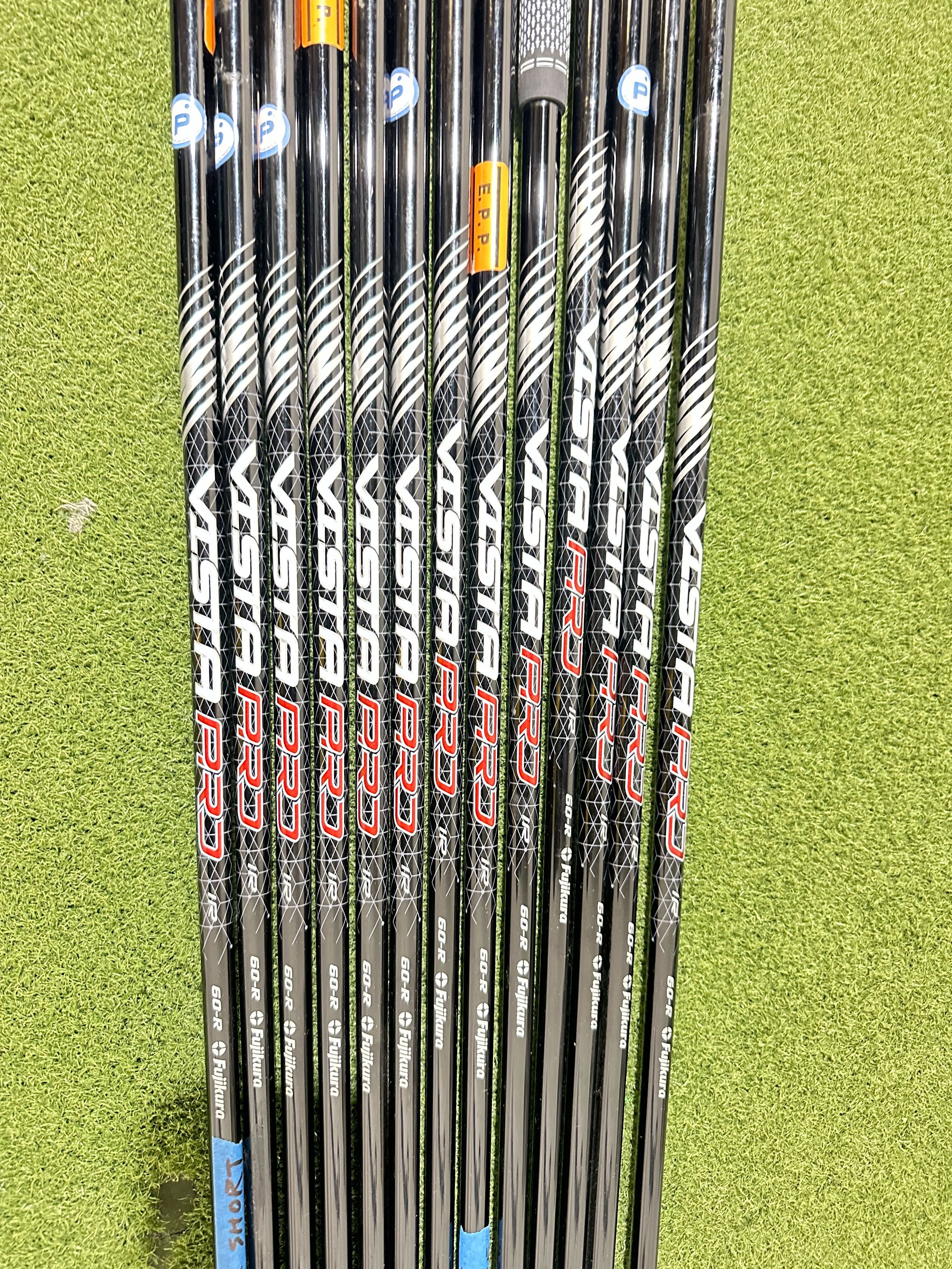 Lot of 13 Premium Golf Shafts - Various Lengths, Flexes, and Brands-Next Round