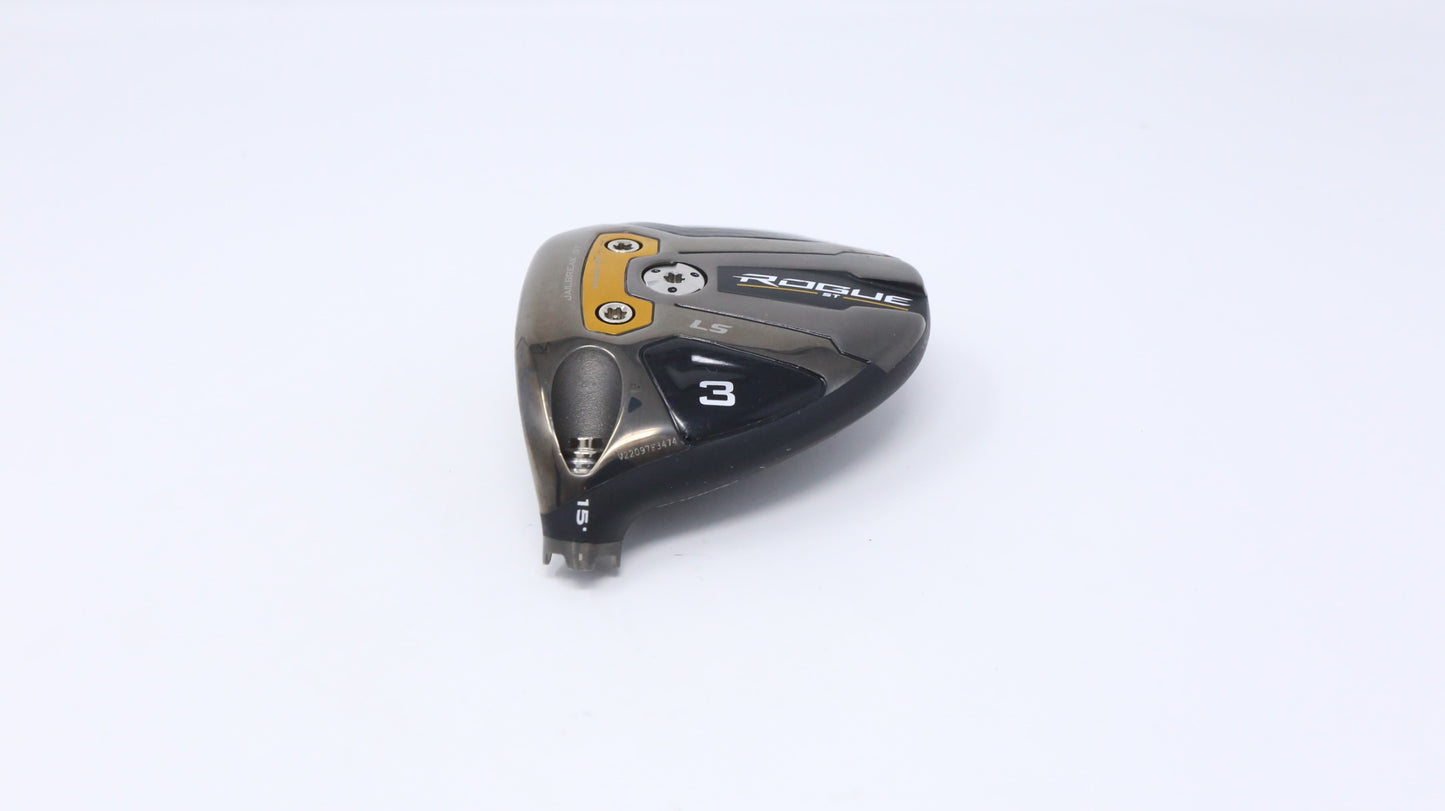 Used Callaway Rogue ST LS 3-Wood - HEAD ONLY - Left-Handed - 15 Degrees-Next Round
