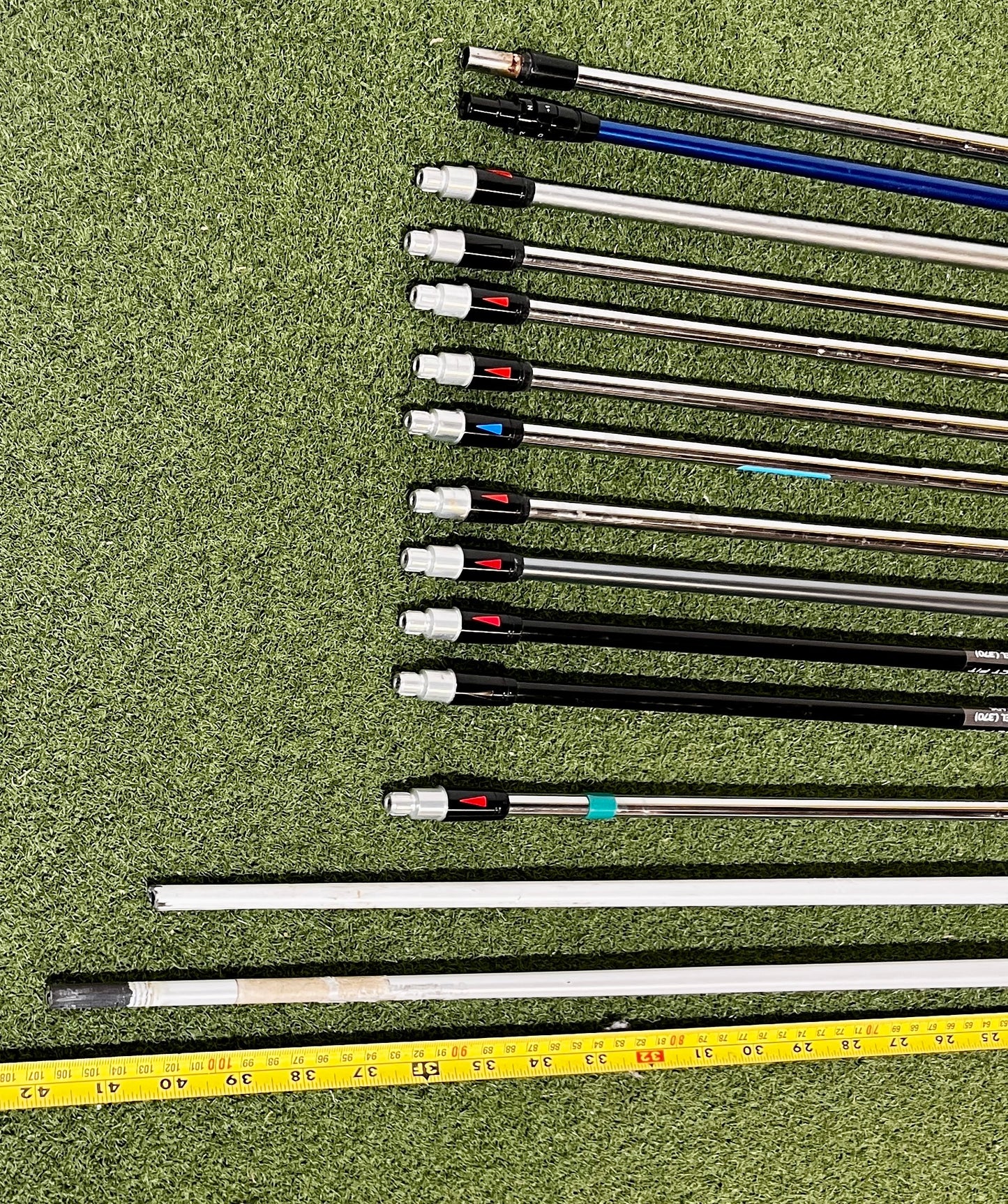 Wholesale Lot of 14 Golf Shafts - Assorted Fitting Shafts-Next Round