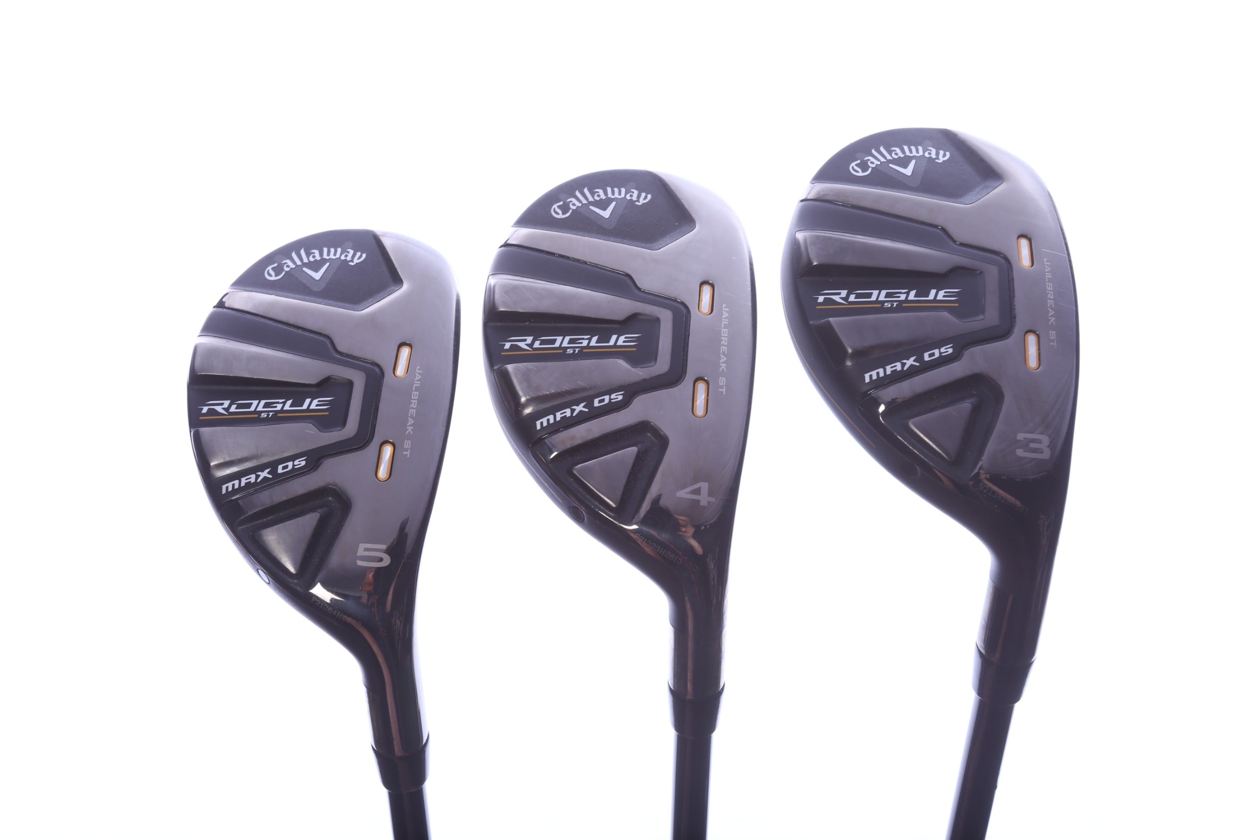 Used Callaway Rogue ST MAX OS Hybrid Set - Right-Handed - 3H, 4H, 5H - Regular Flex