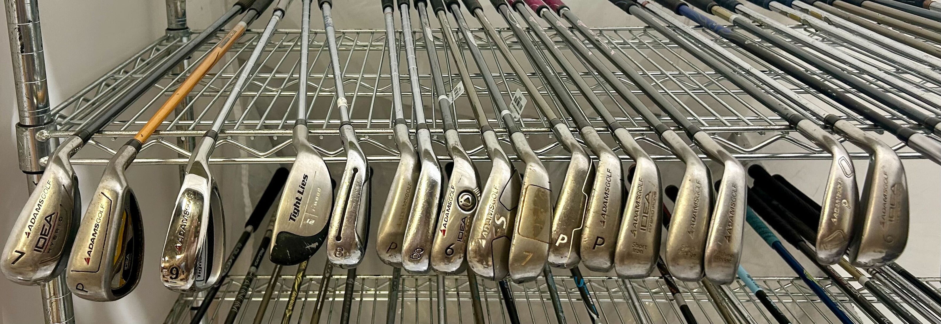 Wholesale Lot of 50 Golf Clubs - Right and Left-Handed Assorted Adams Irons-Next Round