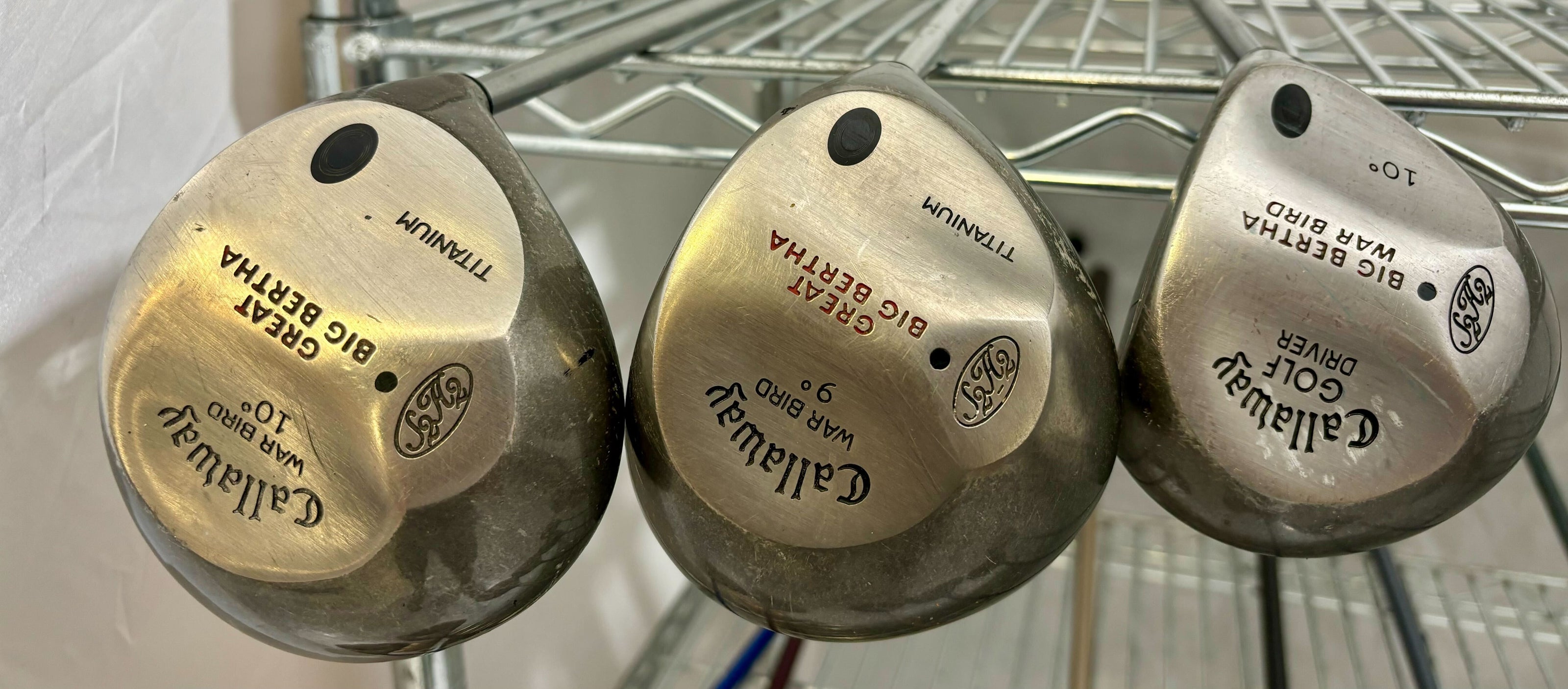 Wholesale Lot of 30 Golf Clubs - Callaway Drivers - Warbirds, Divine, Drivers-Next Round