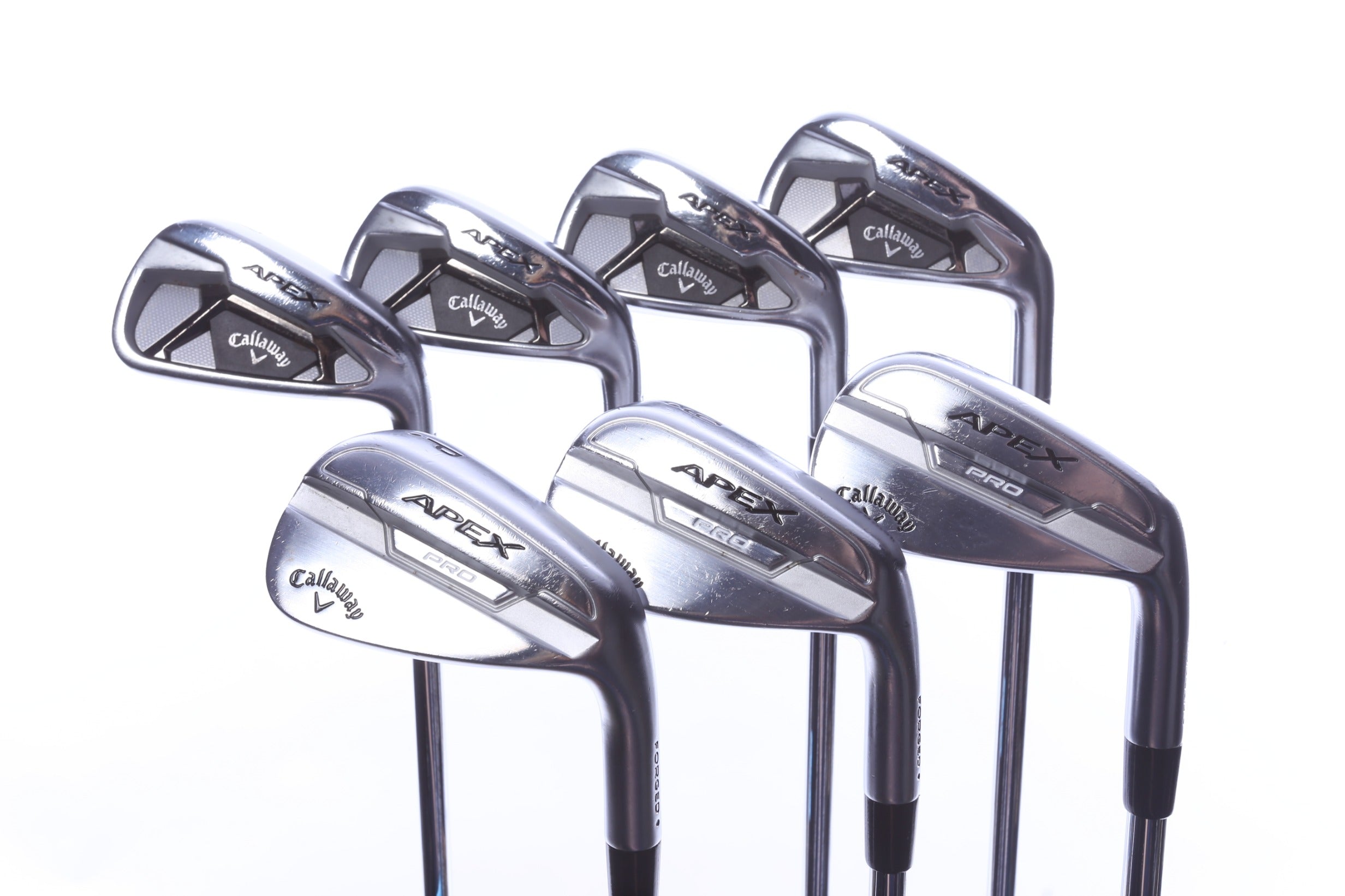 Used Callaway Apex 21 / Apex Pro 21 Combo Iron Set - Right-Handed - 4-PW - Stiff Flex-Next Round