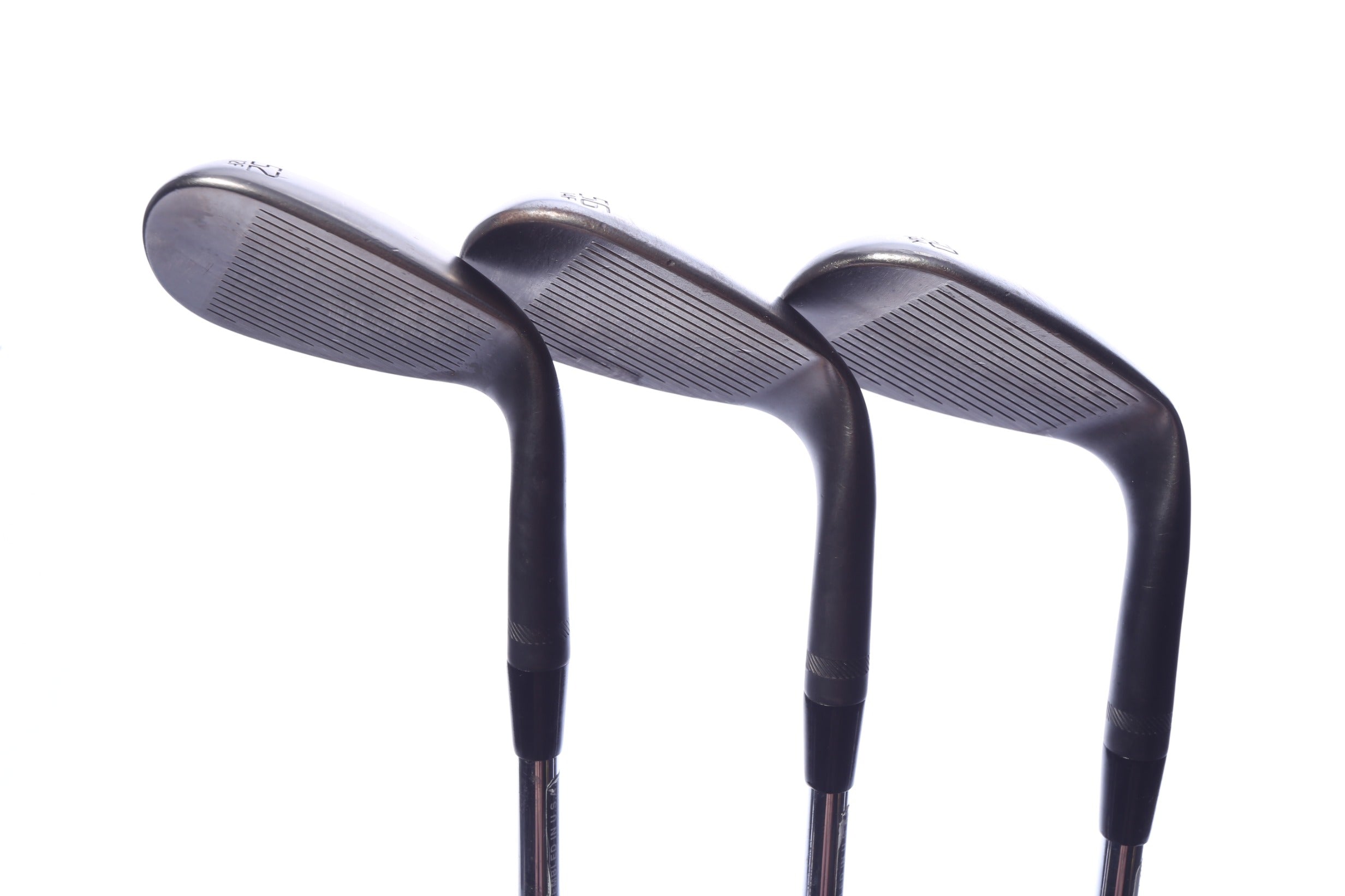 Used Titleist Vokey SM10 Jet Black Wedge Set - Left-Handed - 52*, 56*, 60* - Stiff Flex