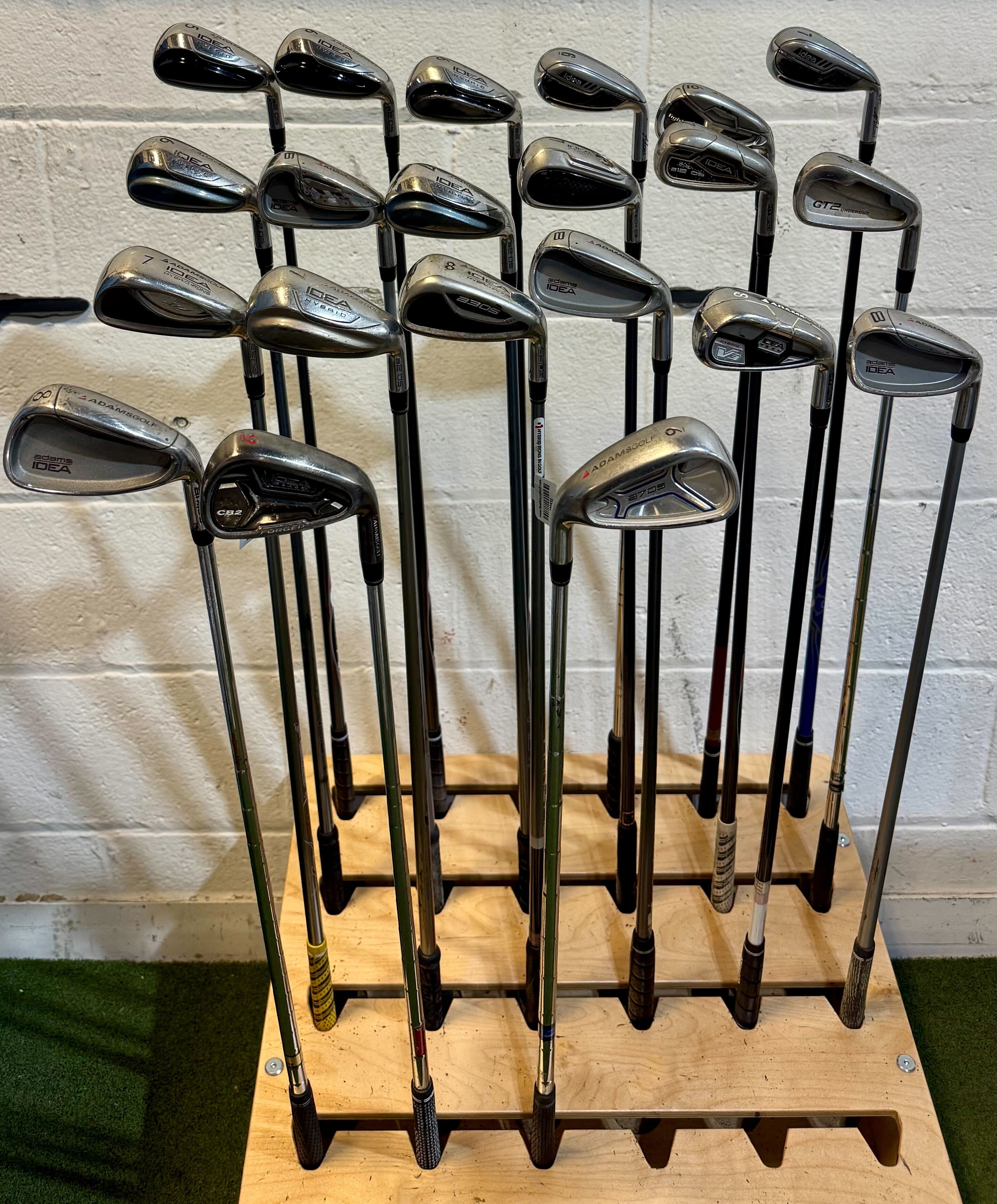 Wholesale Lot of 45 Golf Clubs - Adams Single Irons - RH/LH - Mixed Flexes-Next Round