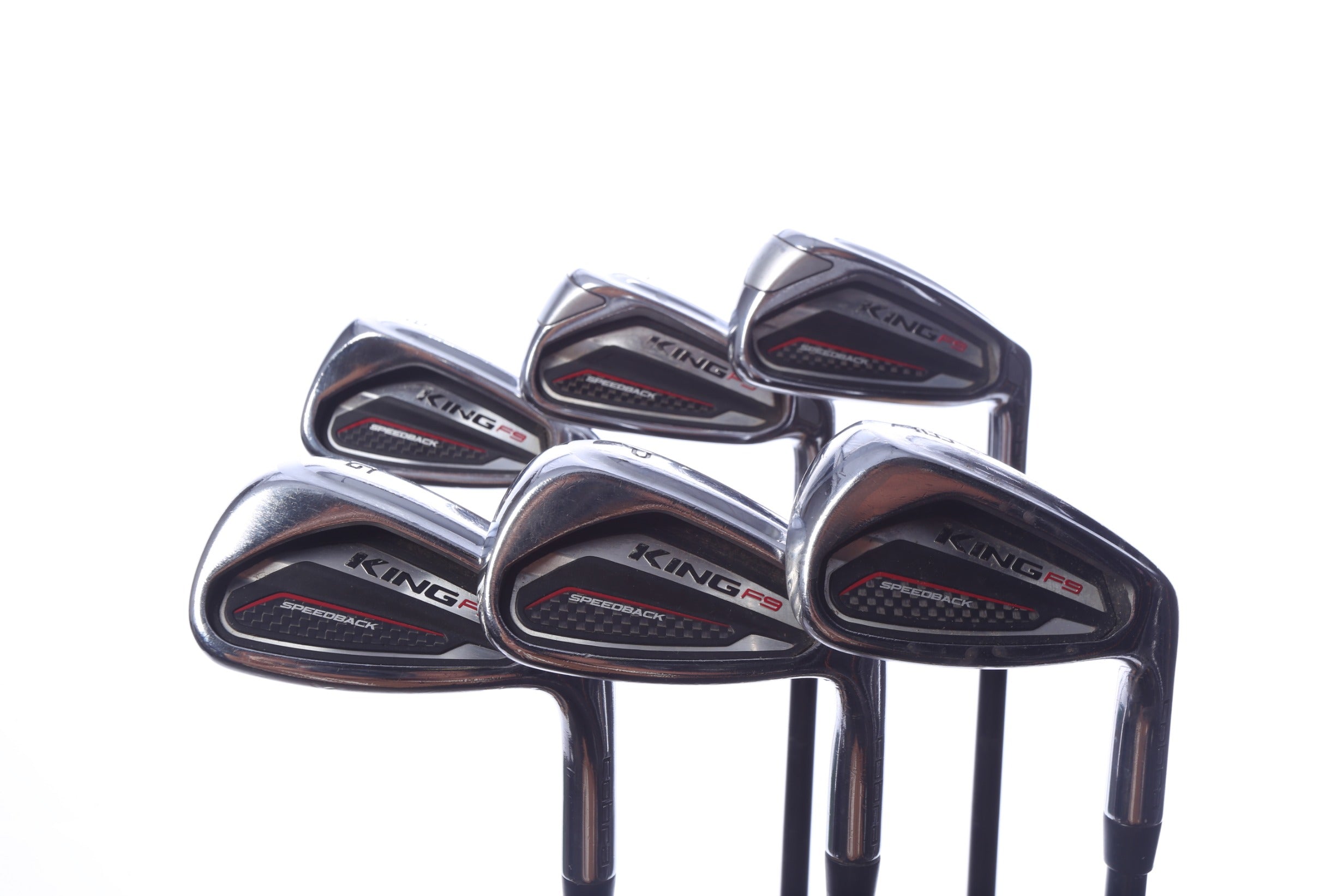 Used Cobra King F9 SpeedBack Iron Set - Right-Handed - 6-PW, GW - Seniors Flex-Next Round